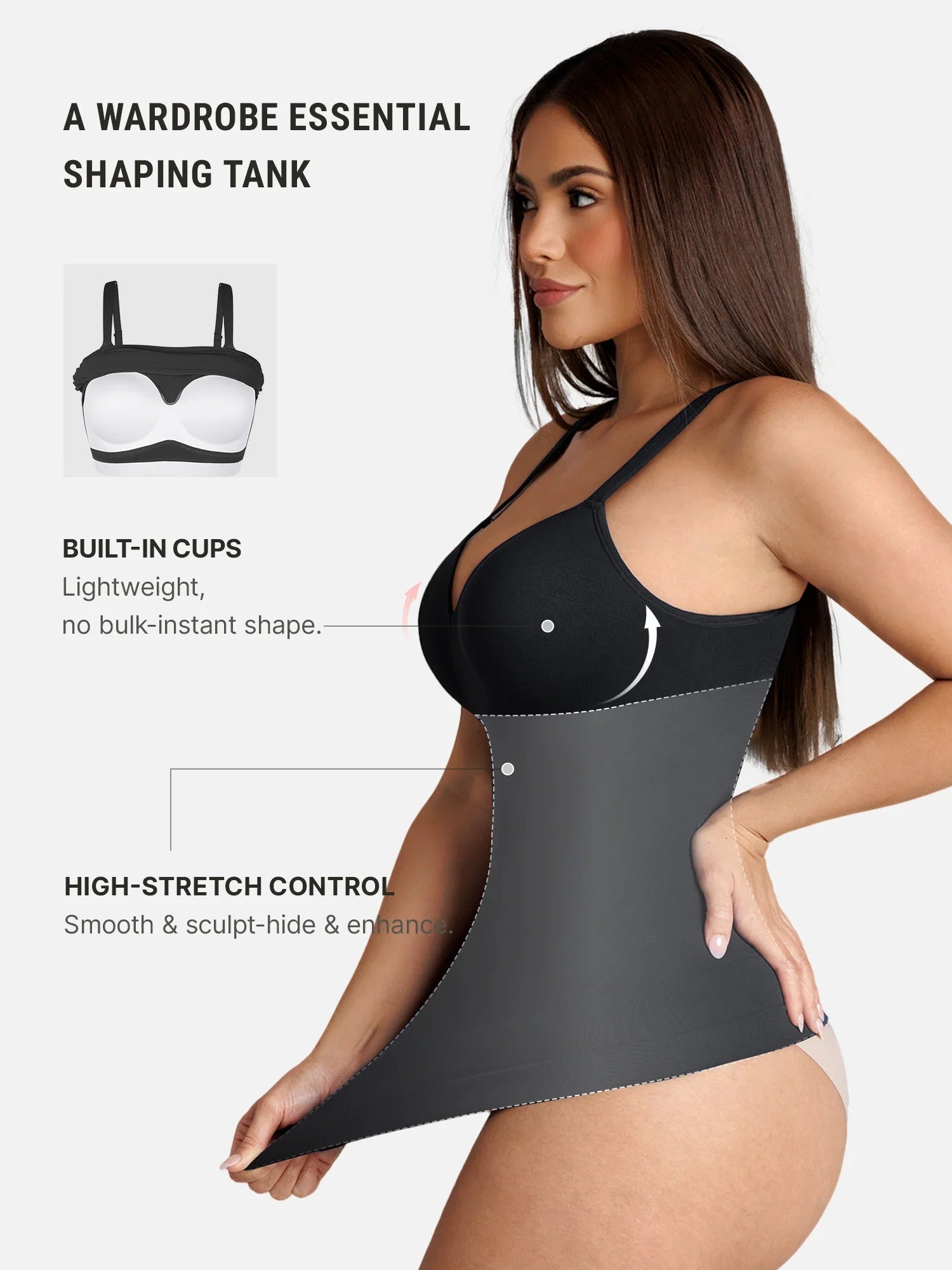 Neonwears Seamless Built-In Bra Cami Top