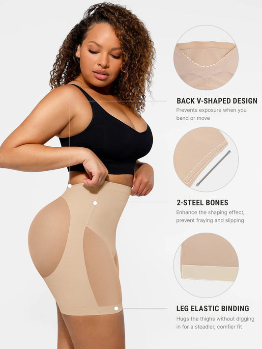 Neonwears Mesh Tummy Control Bodysuit & Shorts Set