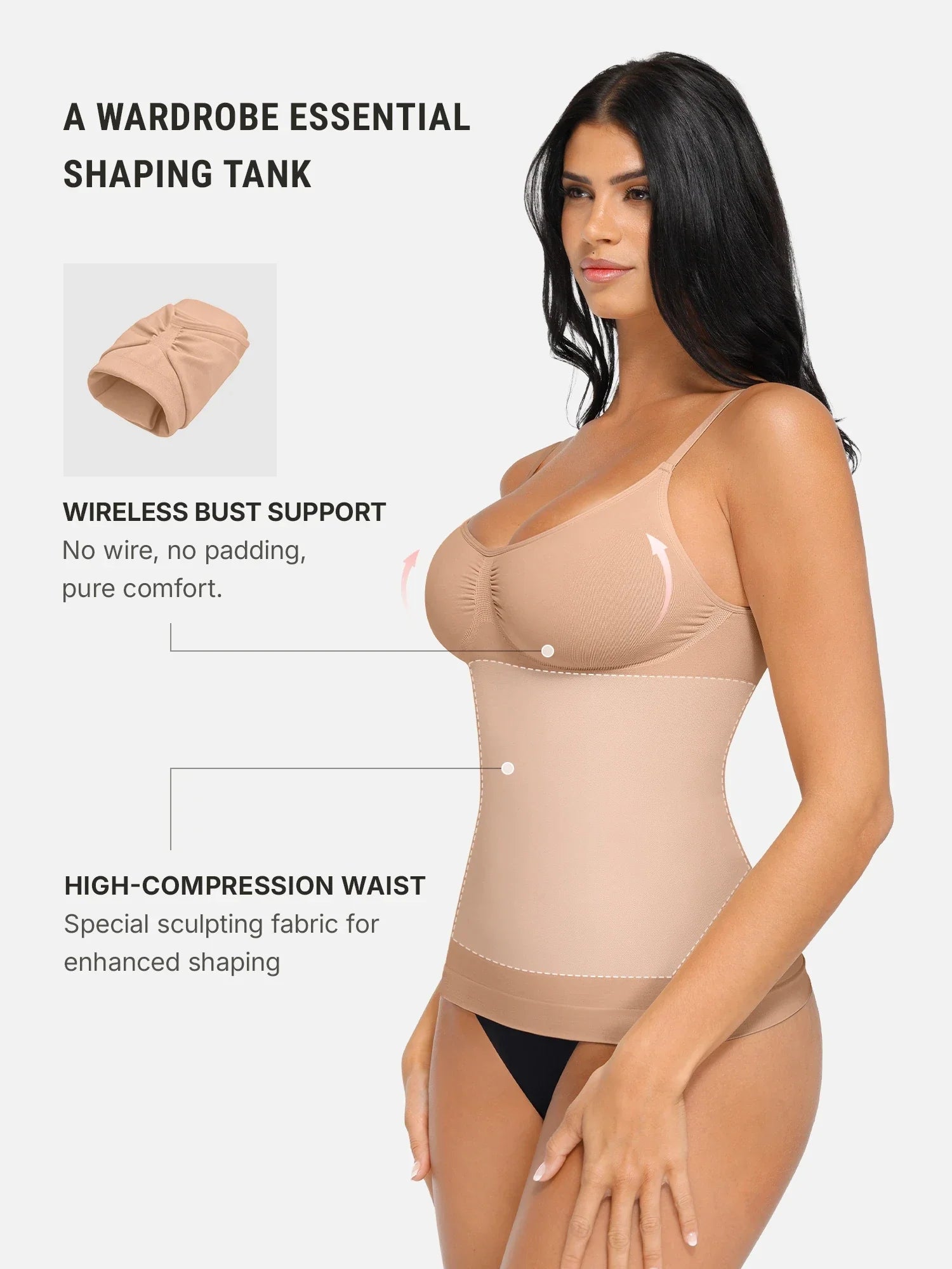 Neonwears Bust Support Waist and Abdomen Control Shape Tank Top Vest