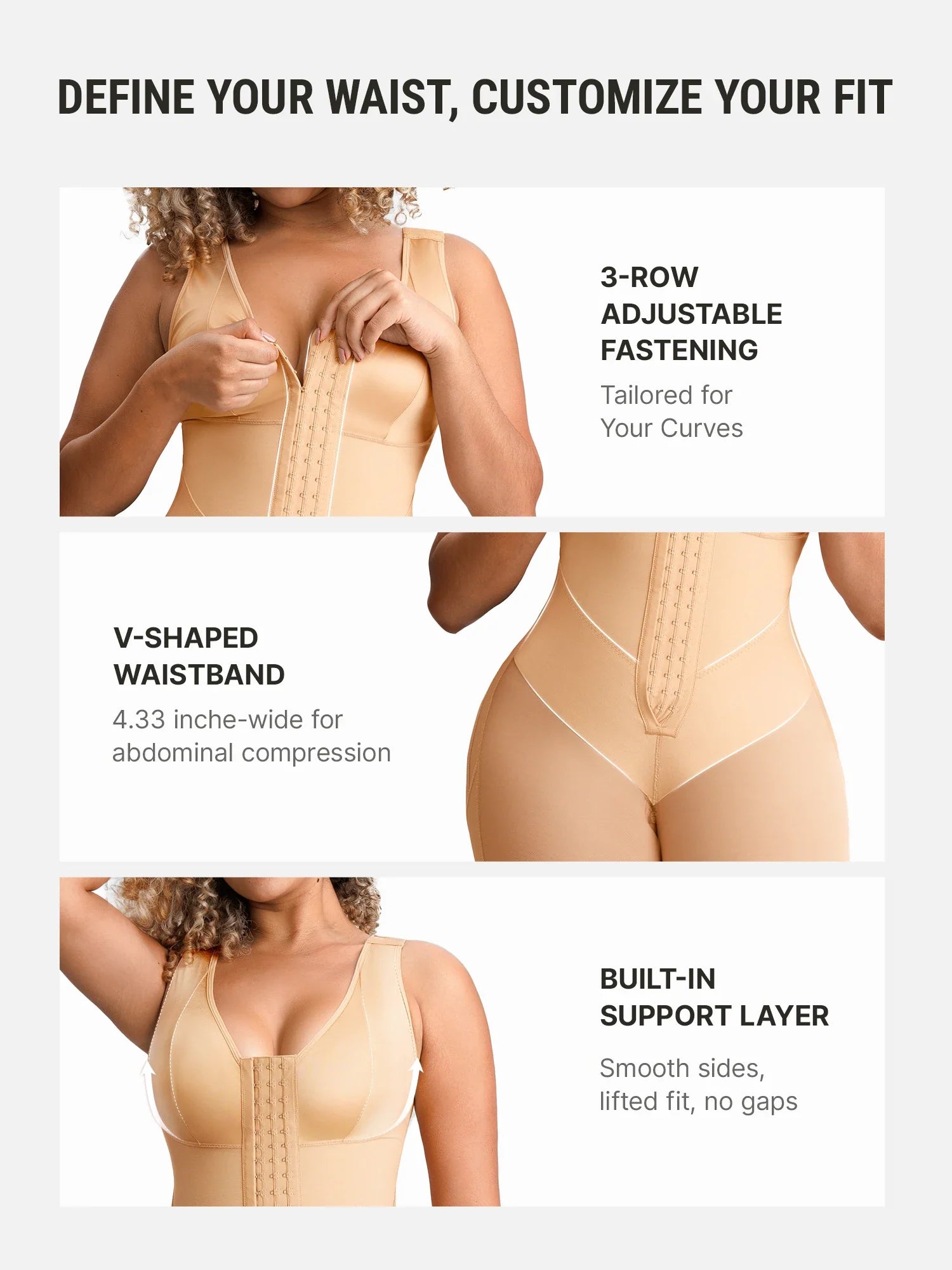 Neonwears FeelVibe V-Band Waist Snatching Contour Bodysuit
