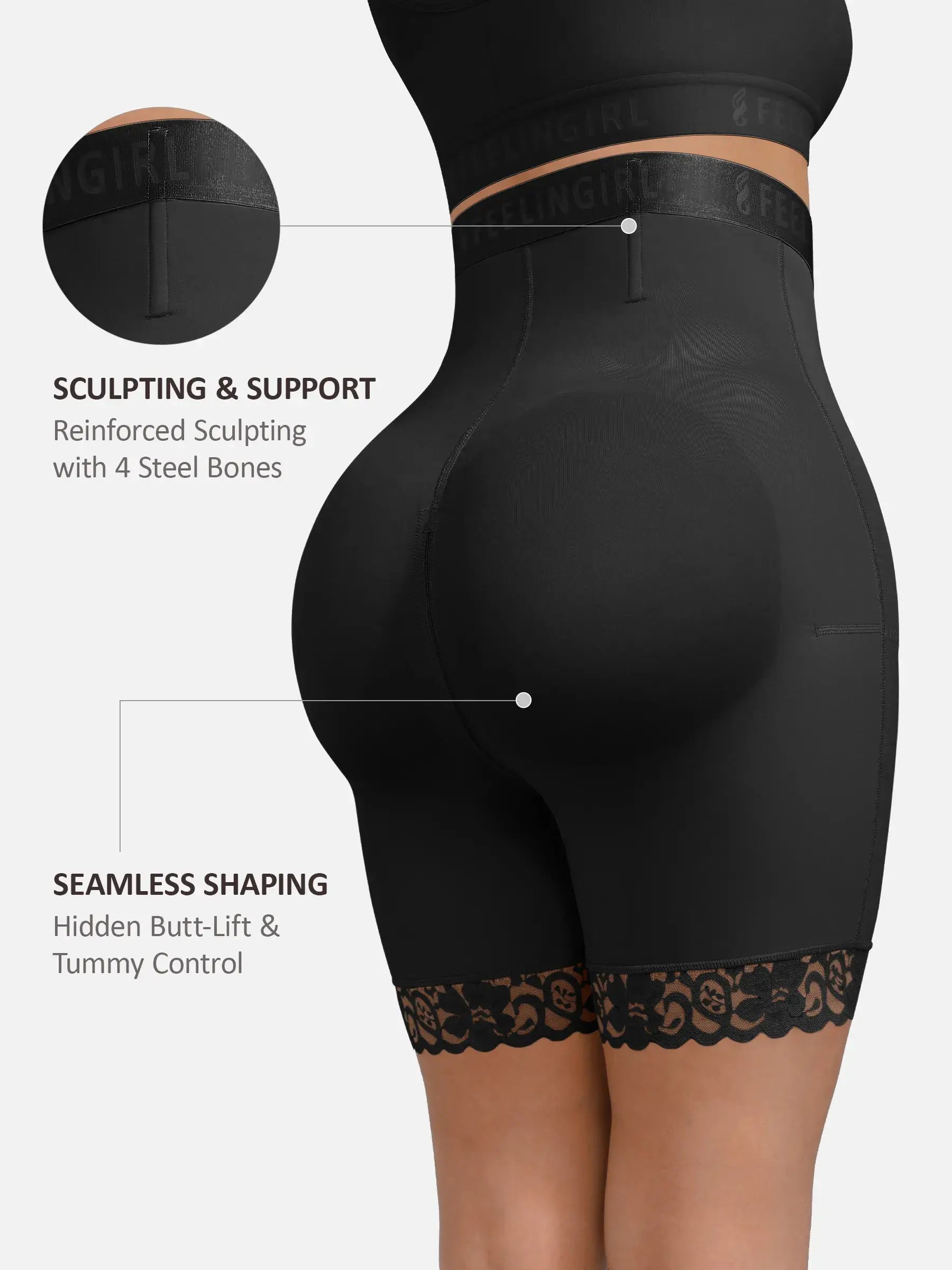Neonwears Steel-Boned High-Waist Shaper