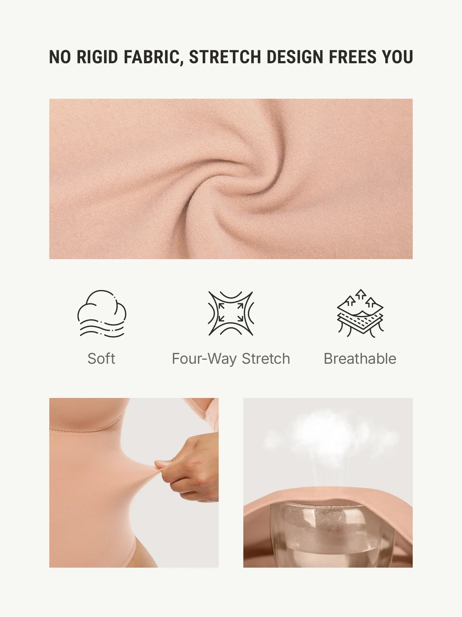 Neonwears Seamless Long Sleeve Tummy Control Thong Bodysuit