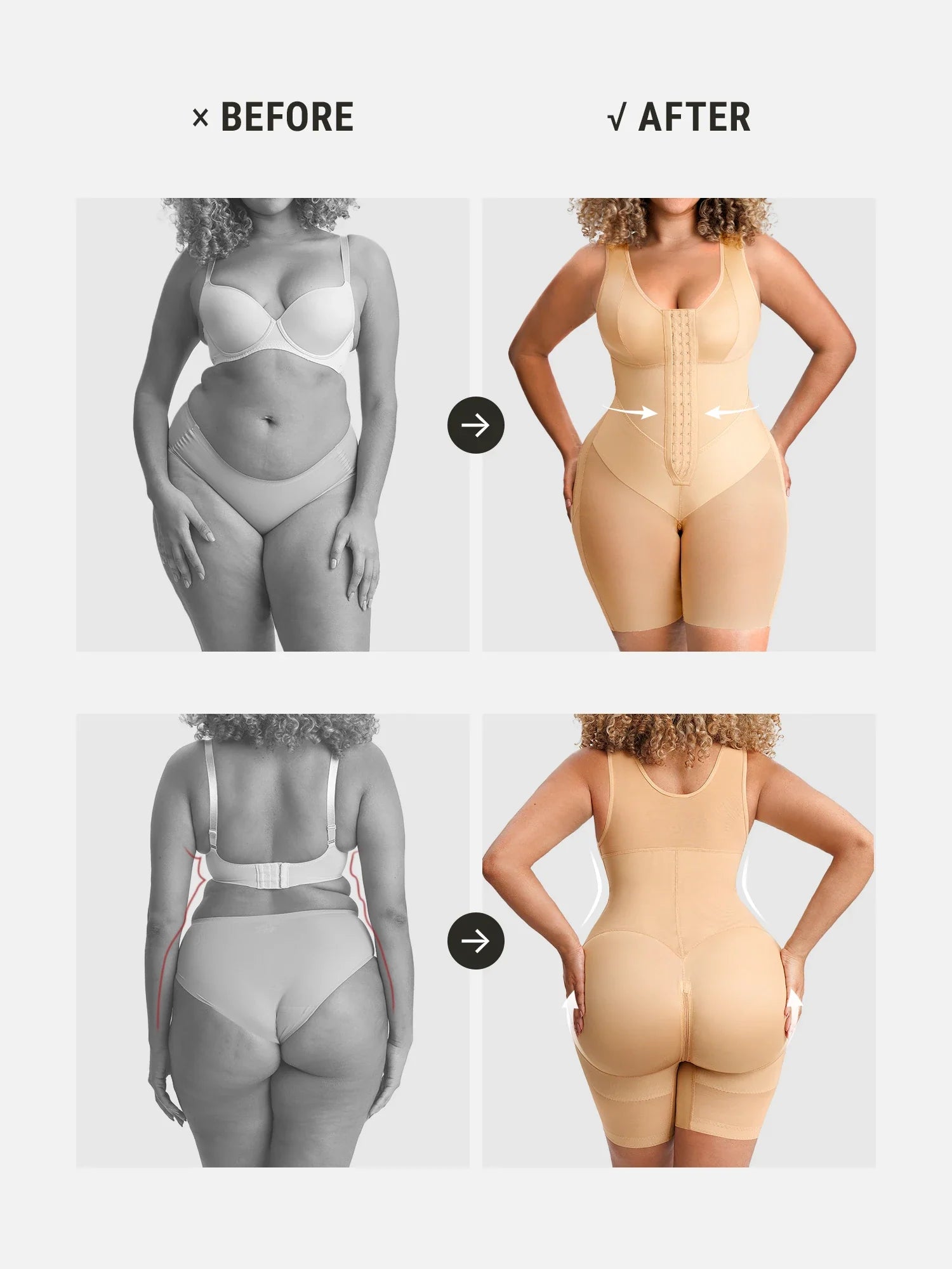 Neonwears FeelVibe V-Band Waist Snatching Contour Bodysuit