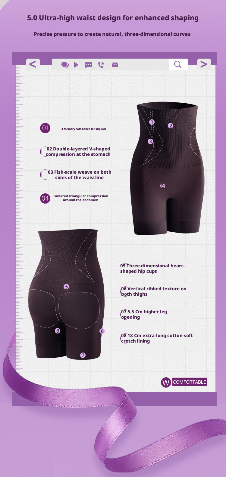 Anti-Gravity Tummy Control & Hip Lifting Pants, Women's Waist Shaping Body Shaper Shorts