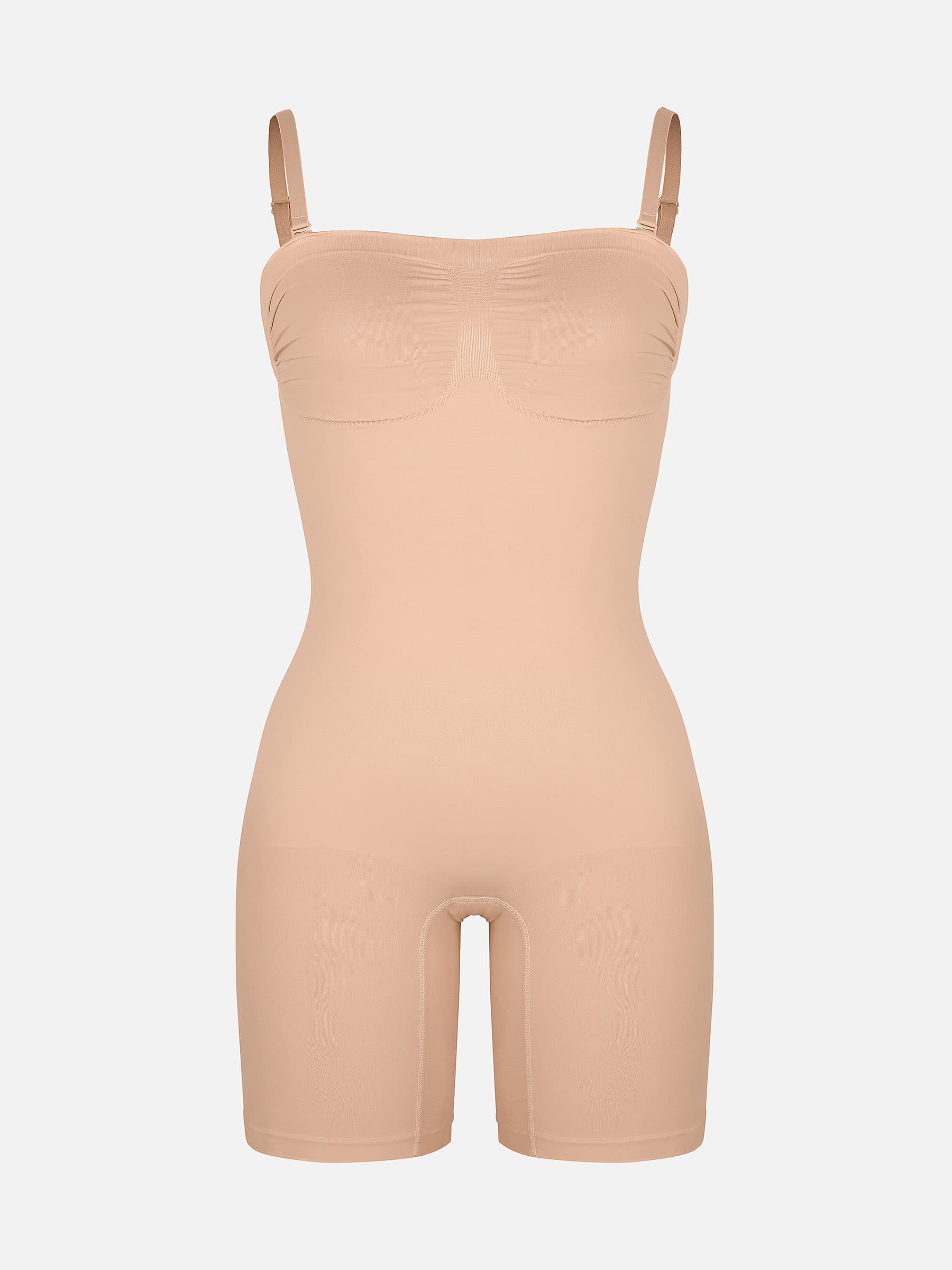 Neonwears Strapless Seamless Bodysuit with Removable Straps