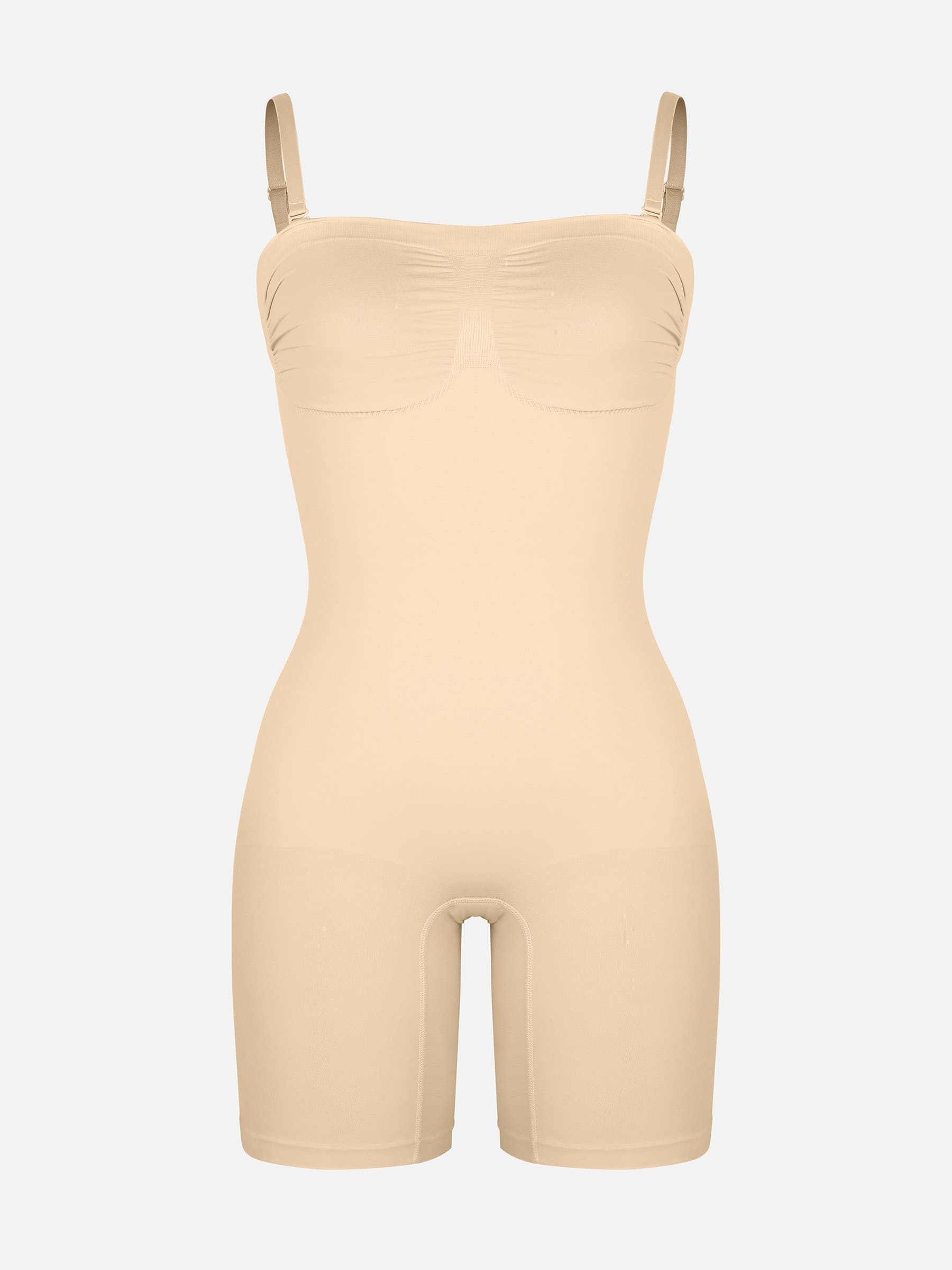 Neonwears Strapless Seamless Bodysuit with Removable Straps