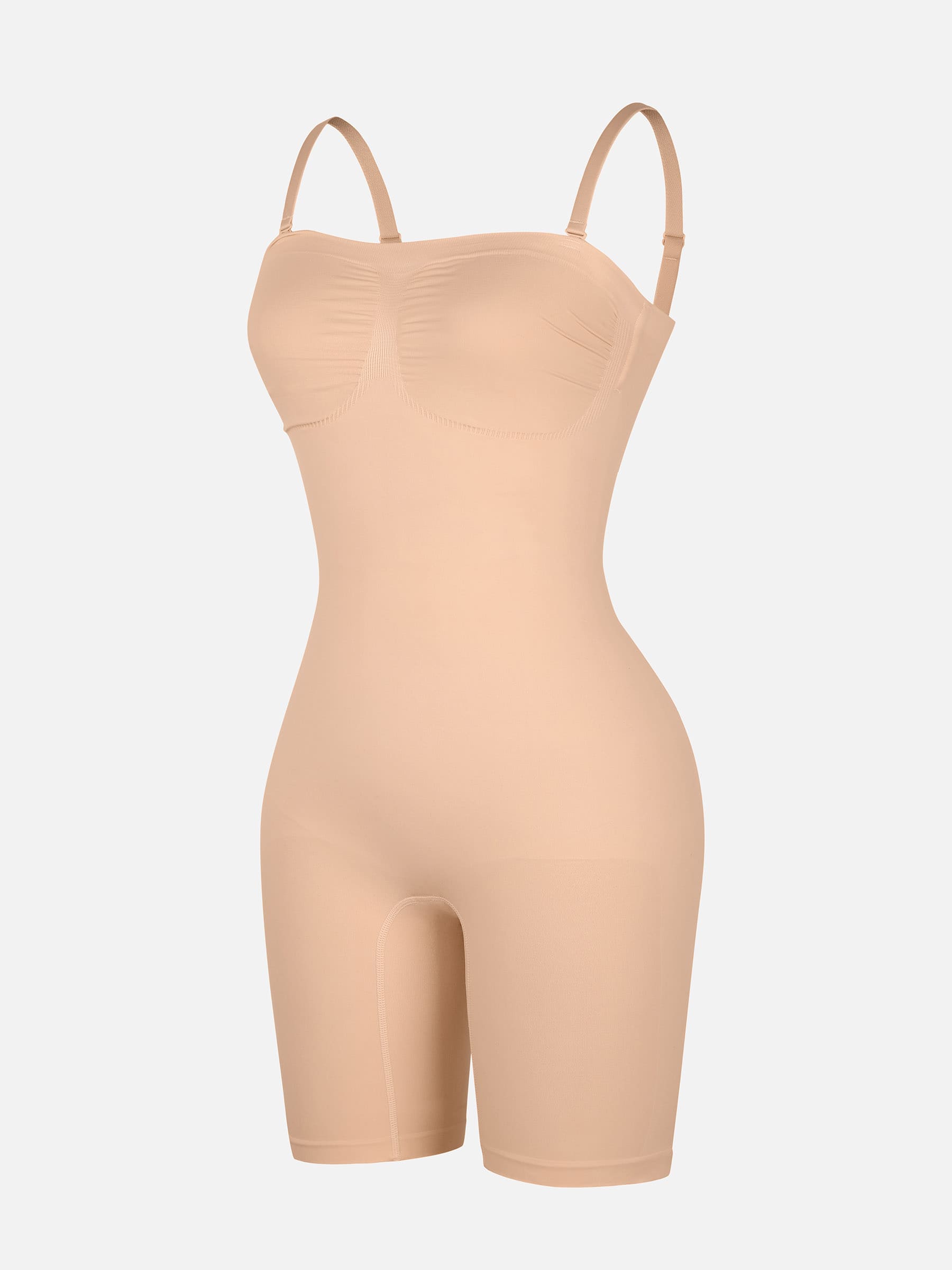 Neonwears Strapless Seamless Bodysuit with Removable Straps