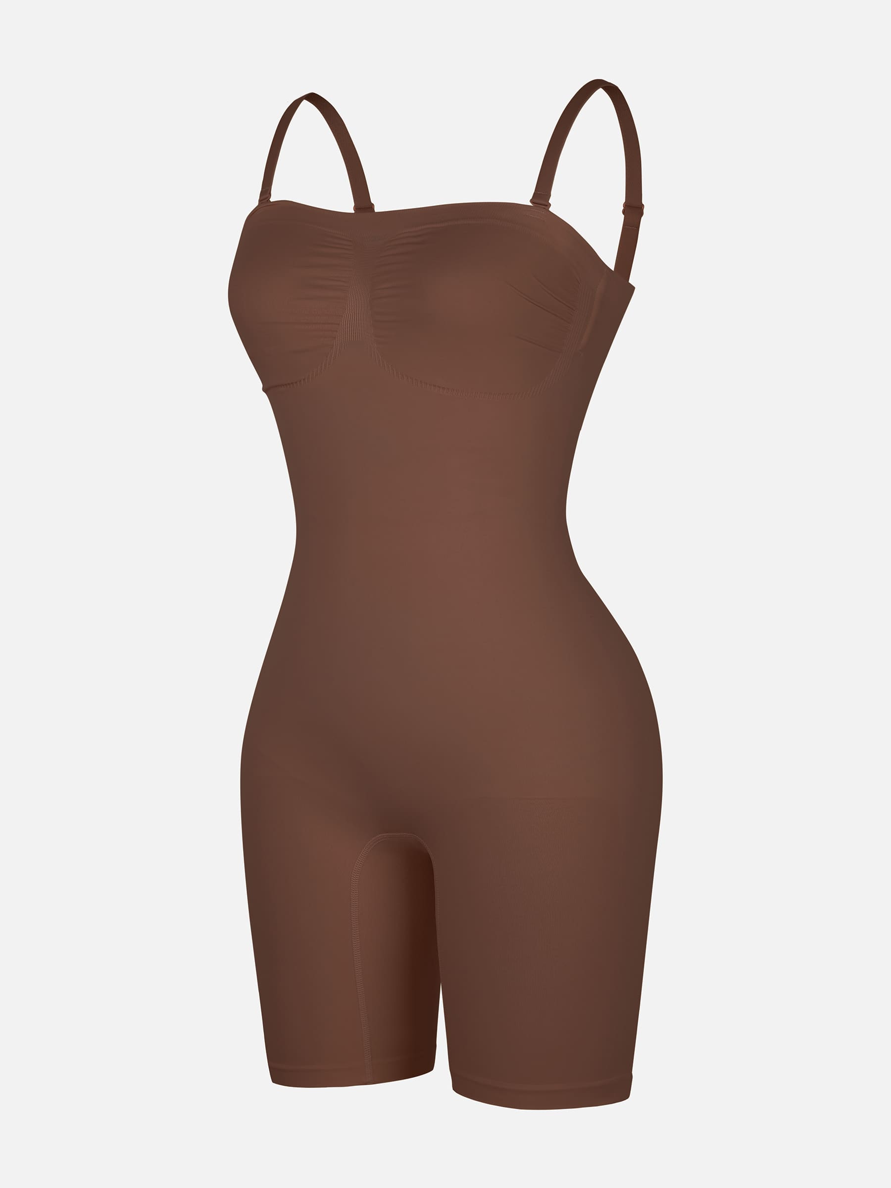 Neonwears Strapless Seamless Bodysuit with Removable Straps