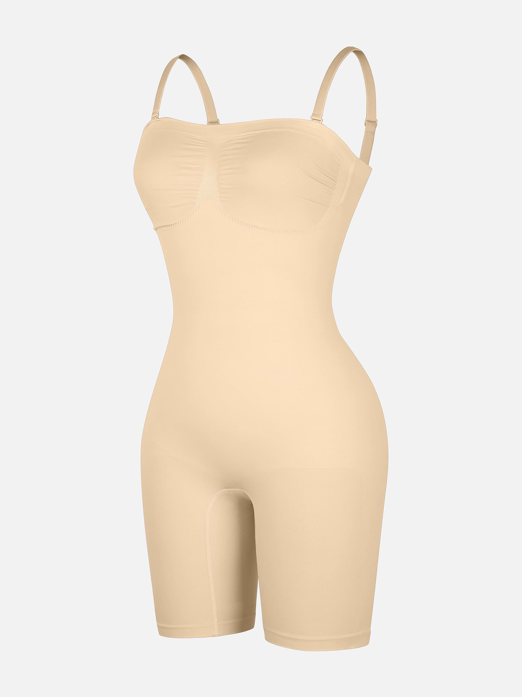 Neonwears Strapless Seamless Bodysuit with Removable Straps