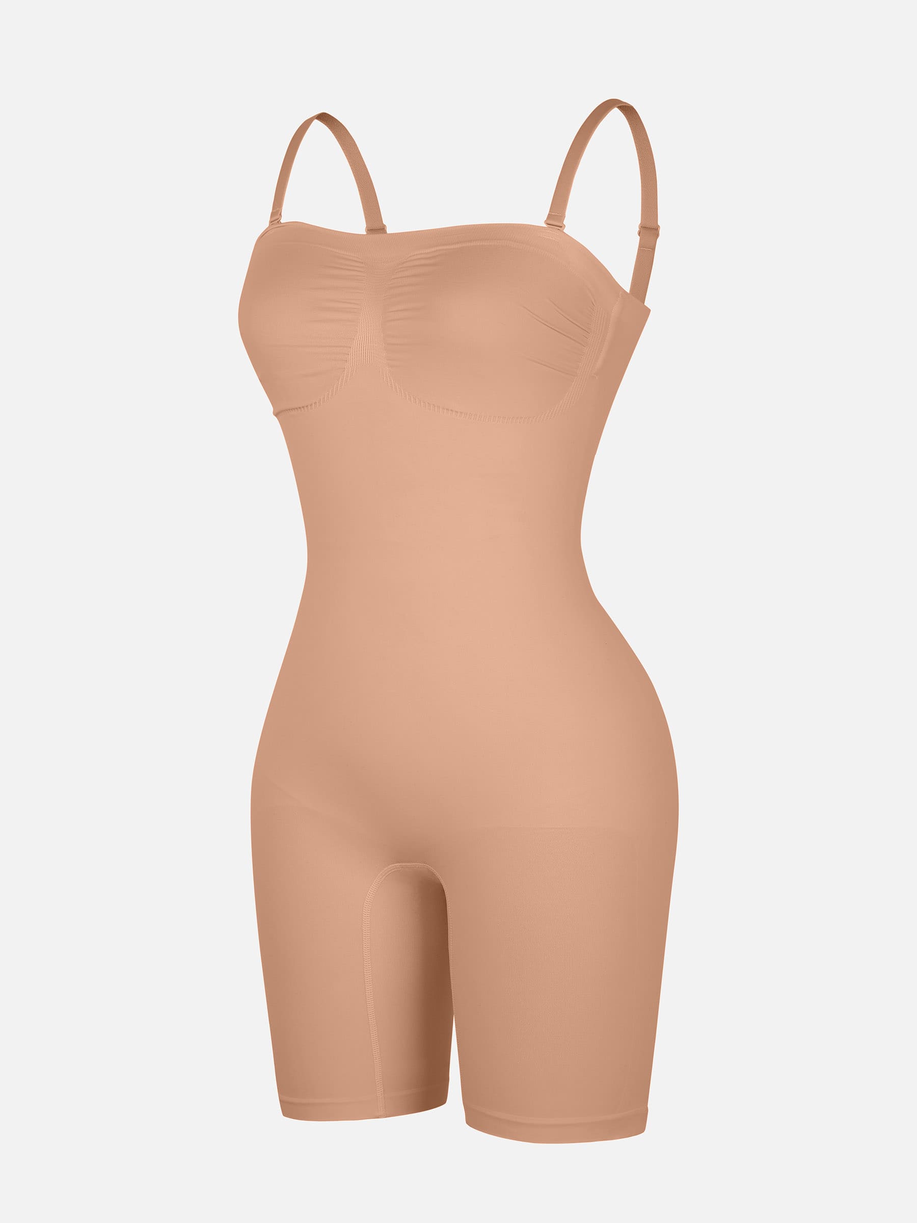 Neonwears Strapless Seamless Bodysuit with Removable Straps