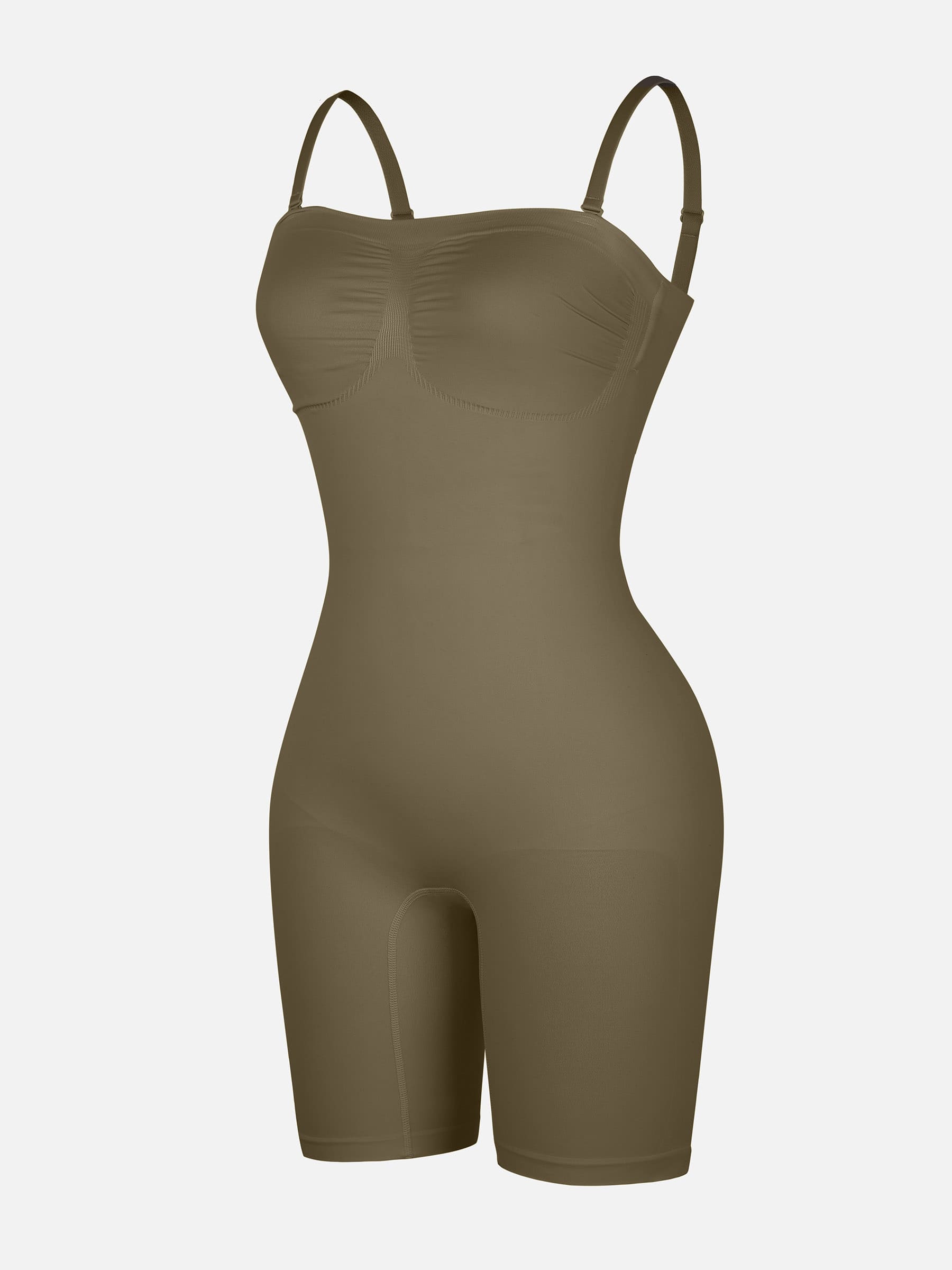 Neonwears Strapless Seamless Bodysuit with Removable Straps