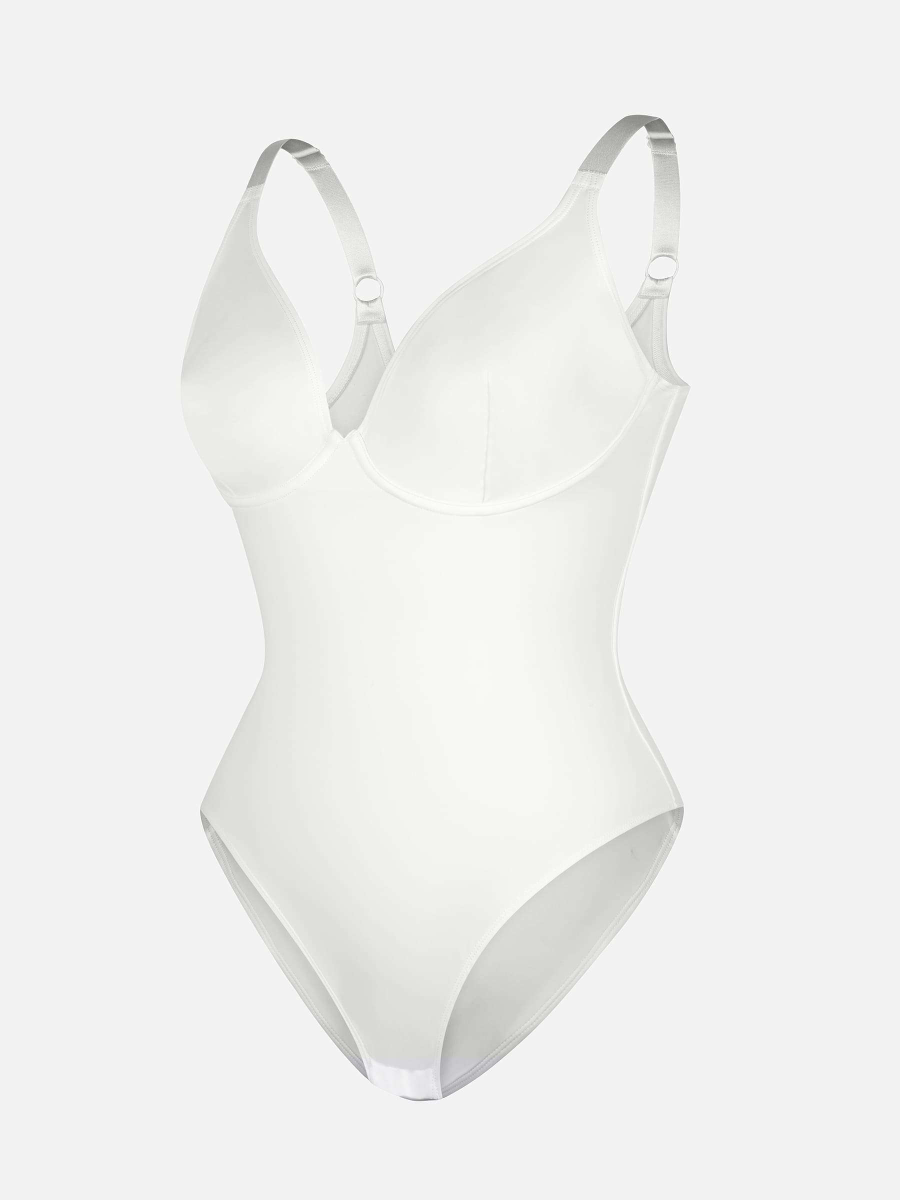 Neonwears V Neck Adjustable Straps Tummy Control  Bodysuit