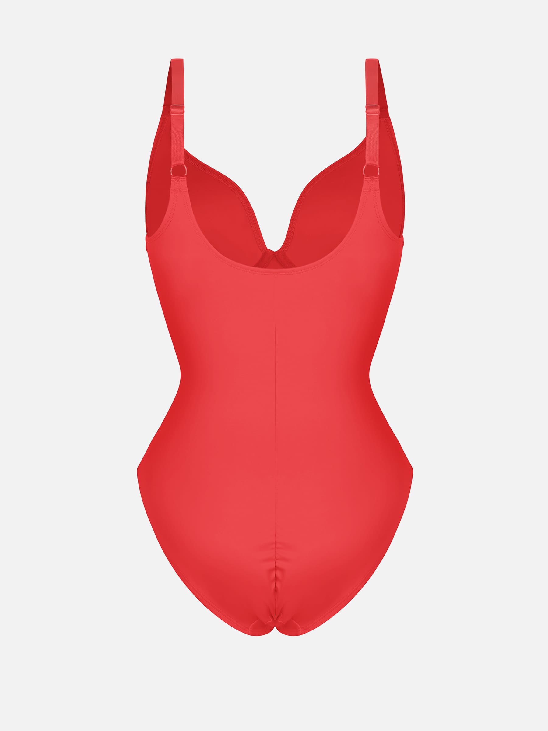 Neonwears V Neck Adjustable Straps Tummy Control  Bodysuit