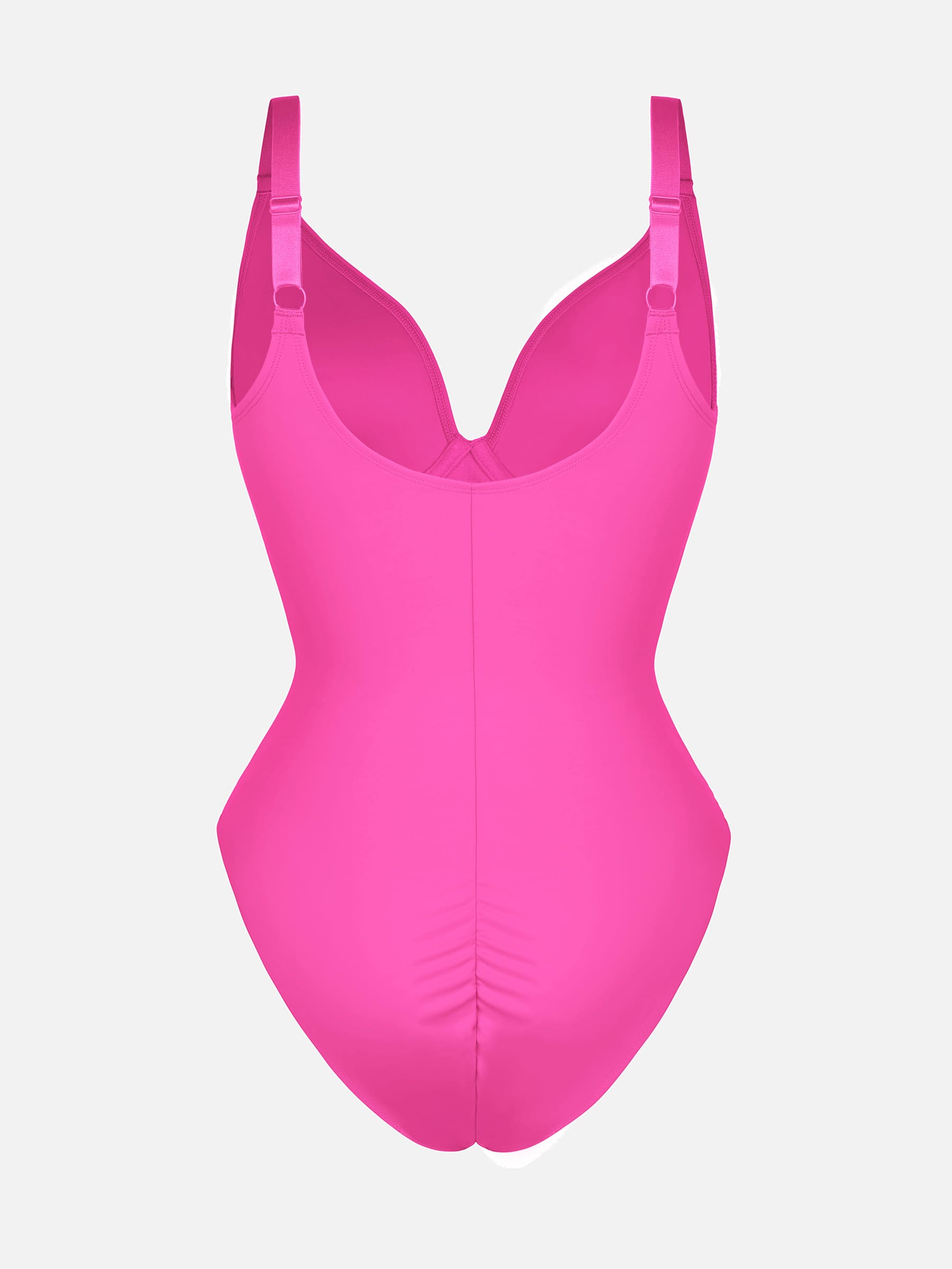 Neonwears V Neck Adjustable Straps Tummy Control  Bodysuit