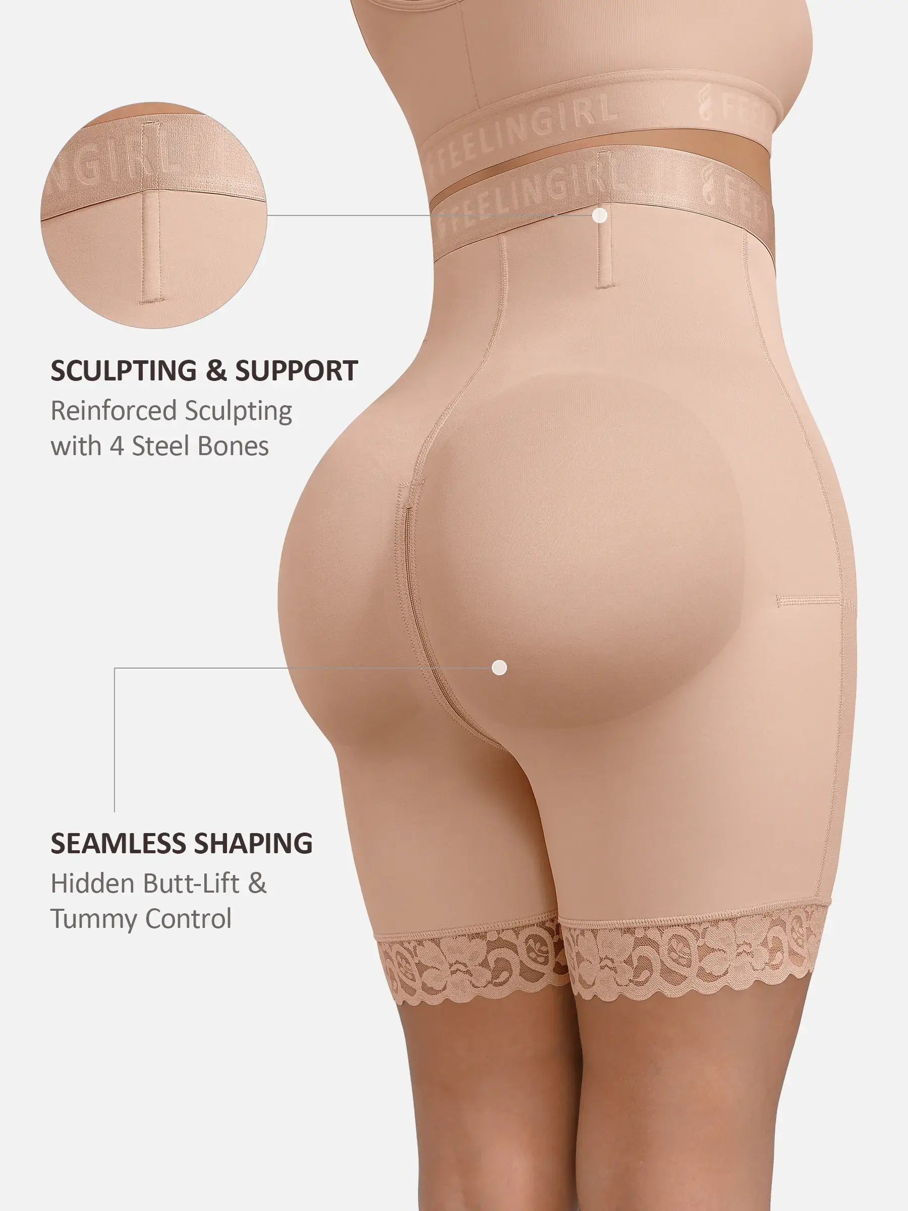 Neonwears Steel-Boned High-Waist Shaper