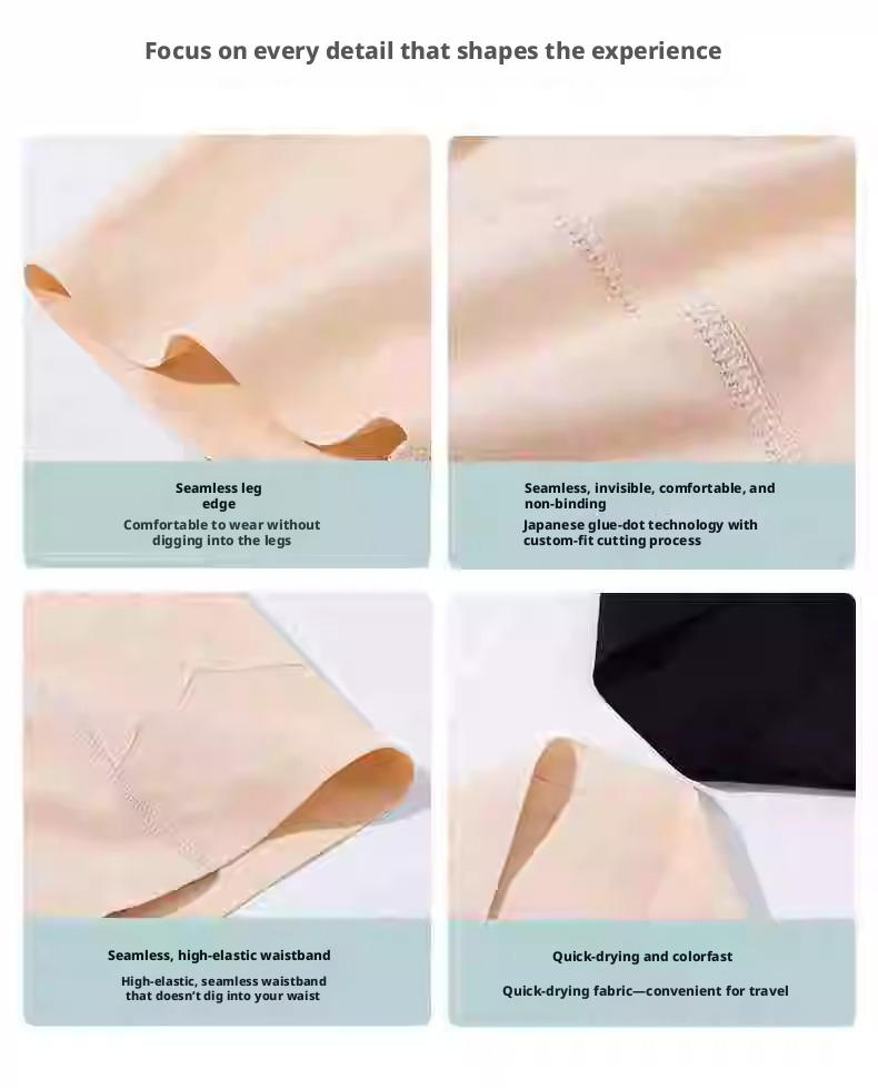 Women's Ice Silk Seamless High-Waisted Boyshorts, Hip Lifting & Hip Slimming, Graphene Breathable Safety Shorts with Pure Cotton Crotch