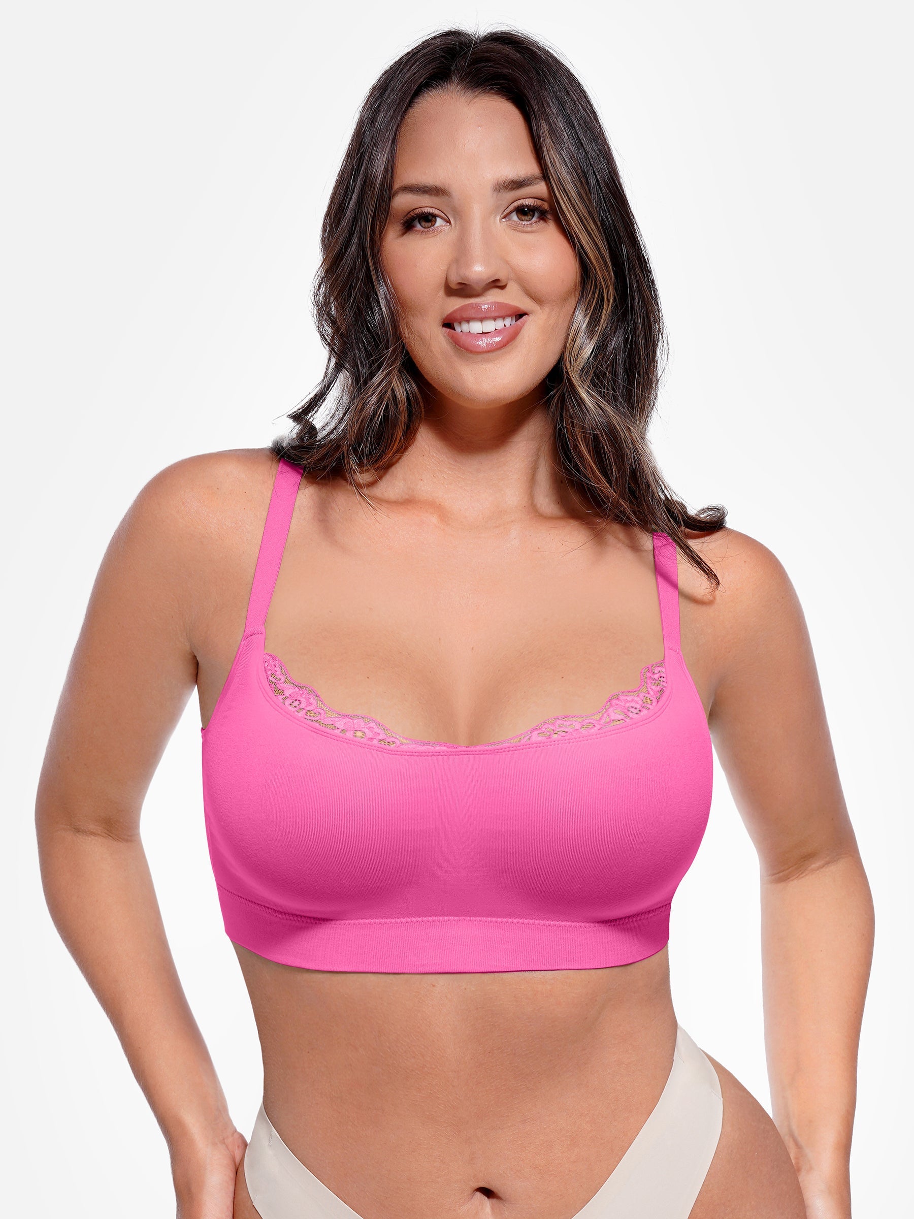 Neonwears No Underwire Seamless Lace Everyday Bra