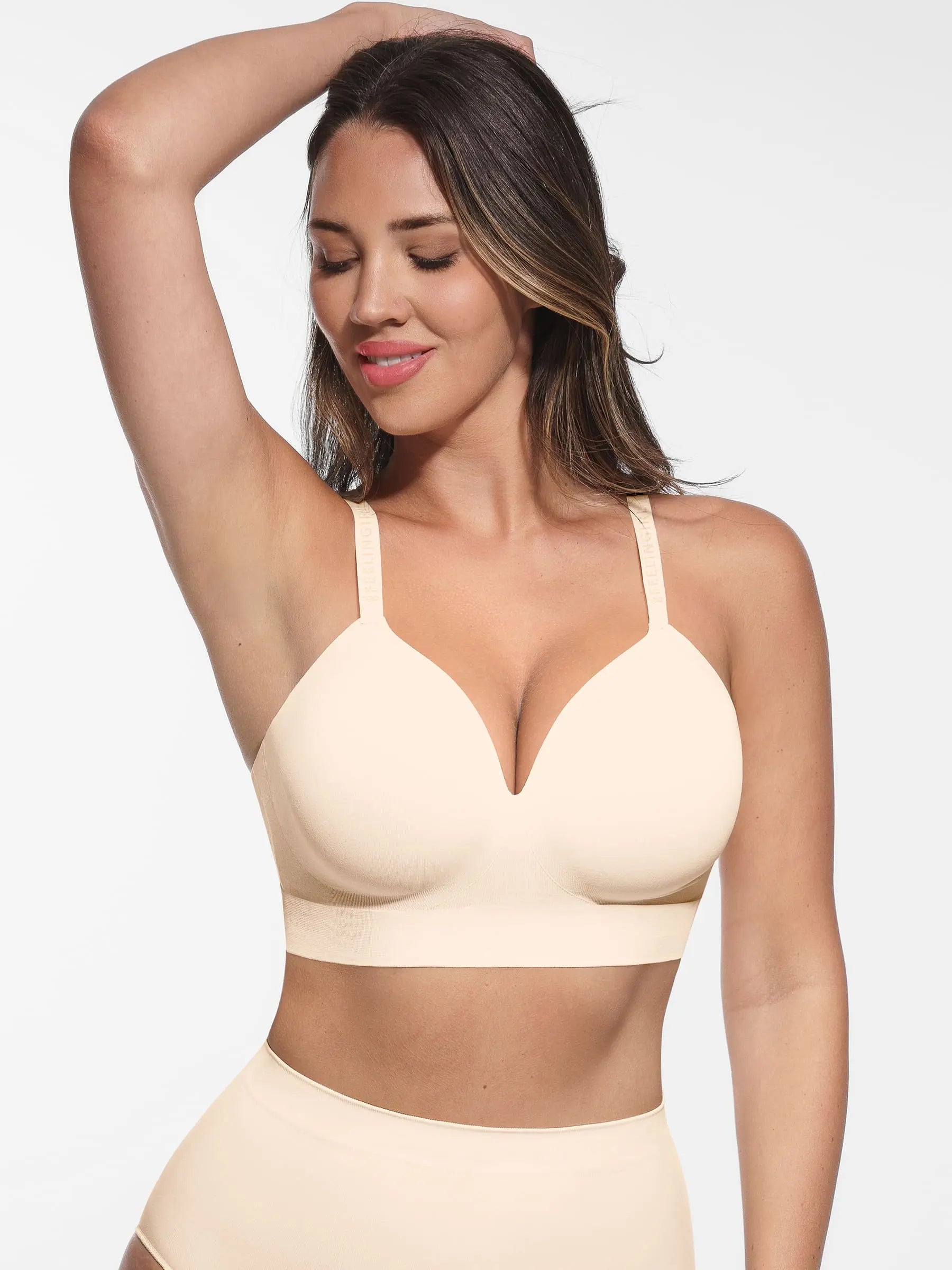 Neonwears Wireless Adjustable Push-Up Full Coverage Bra