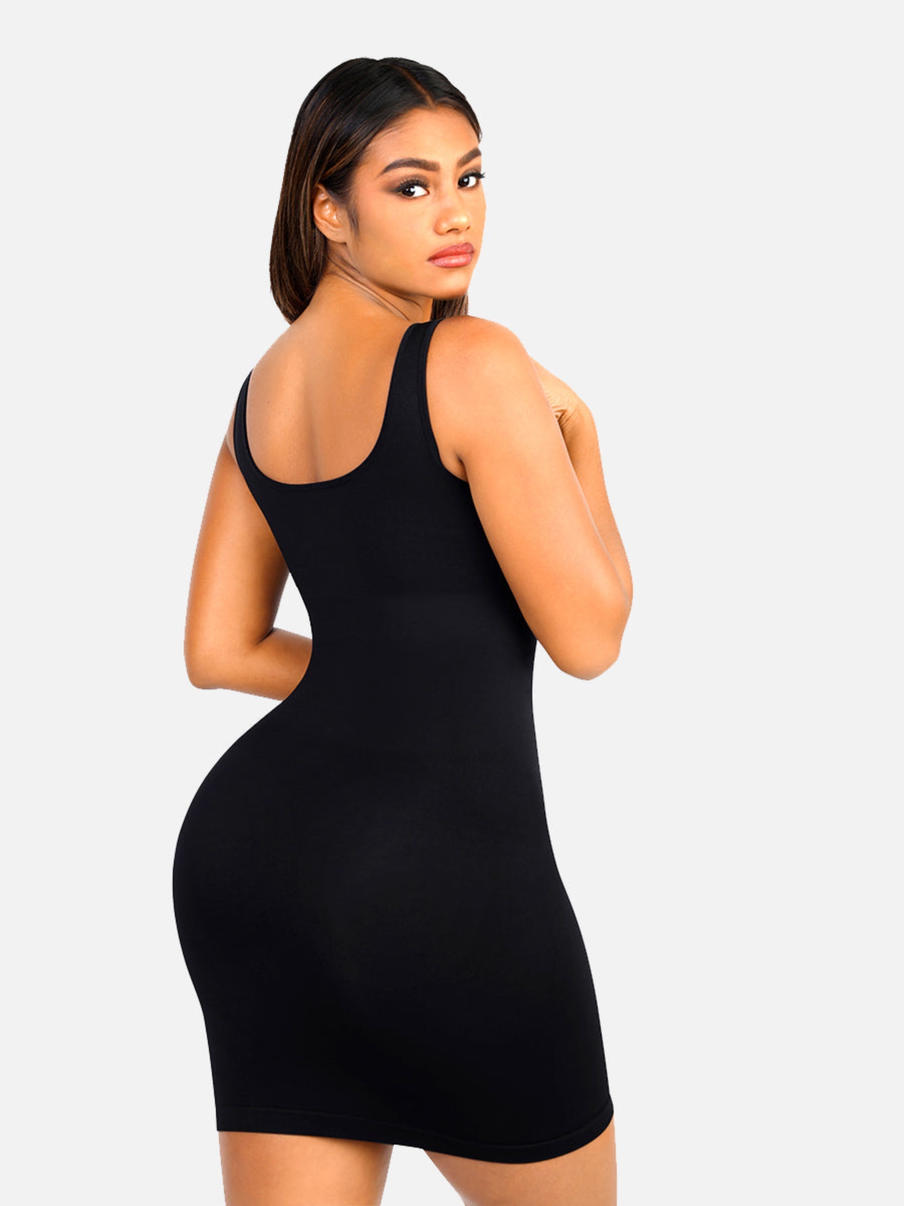 Neonwears Seamless Square Neck Shaping Dress