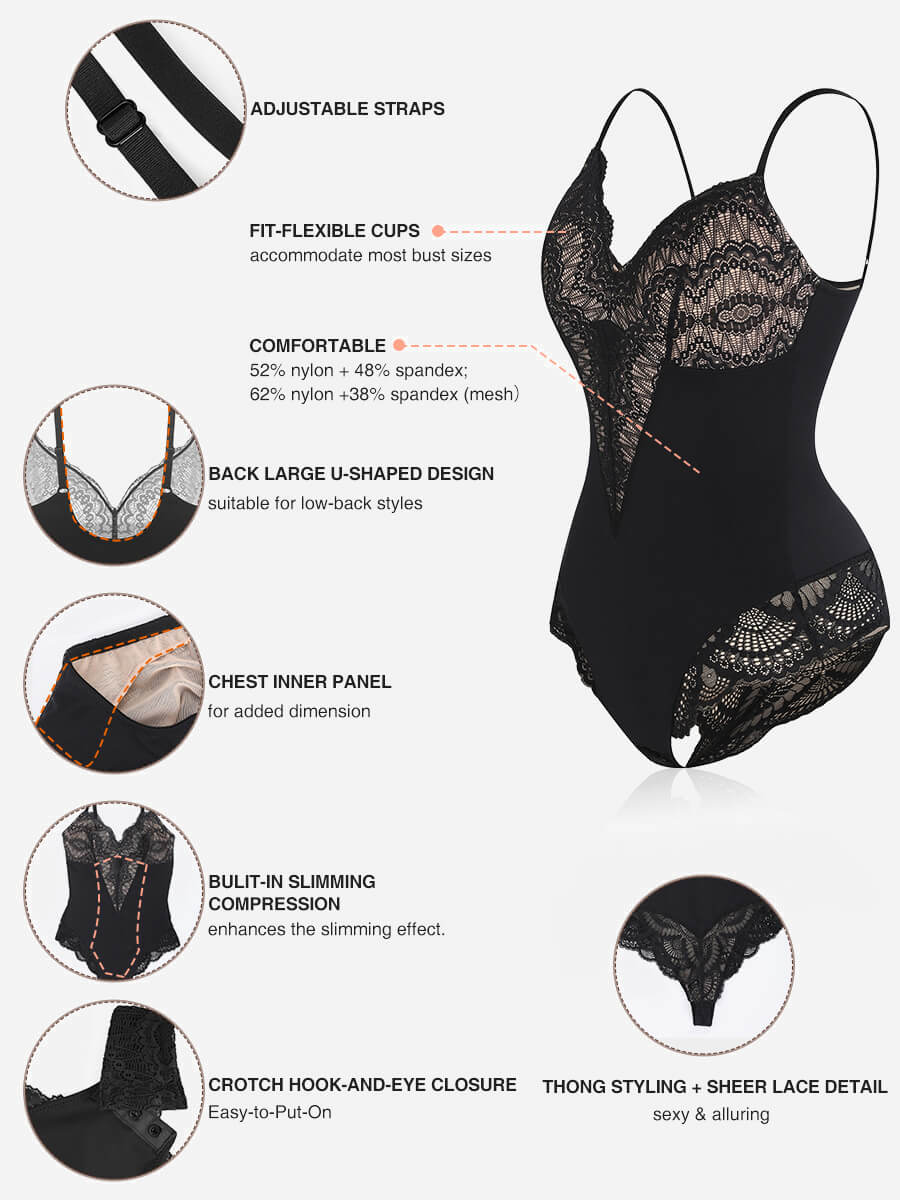 Lace Low Back Lace Bodysuit