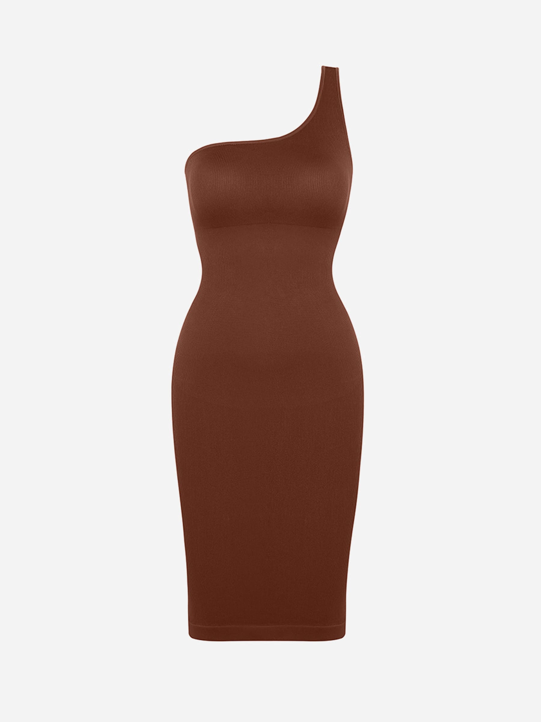 Neonwears One-Shoulder Shaper Dress with Built-In Bra