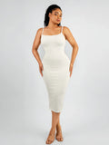 Neonwears Seamless Shaping Slip Dress with Built-In Bra and Adjustable Straps