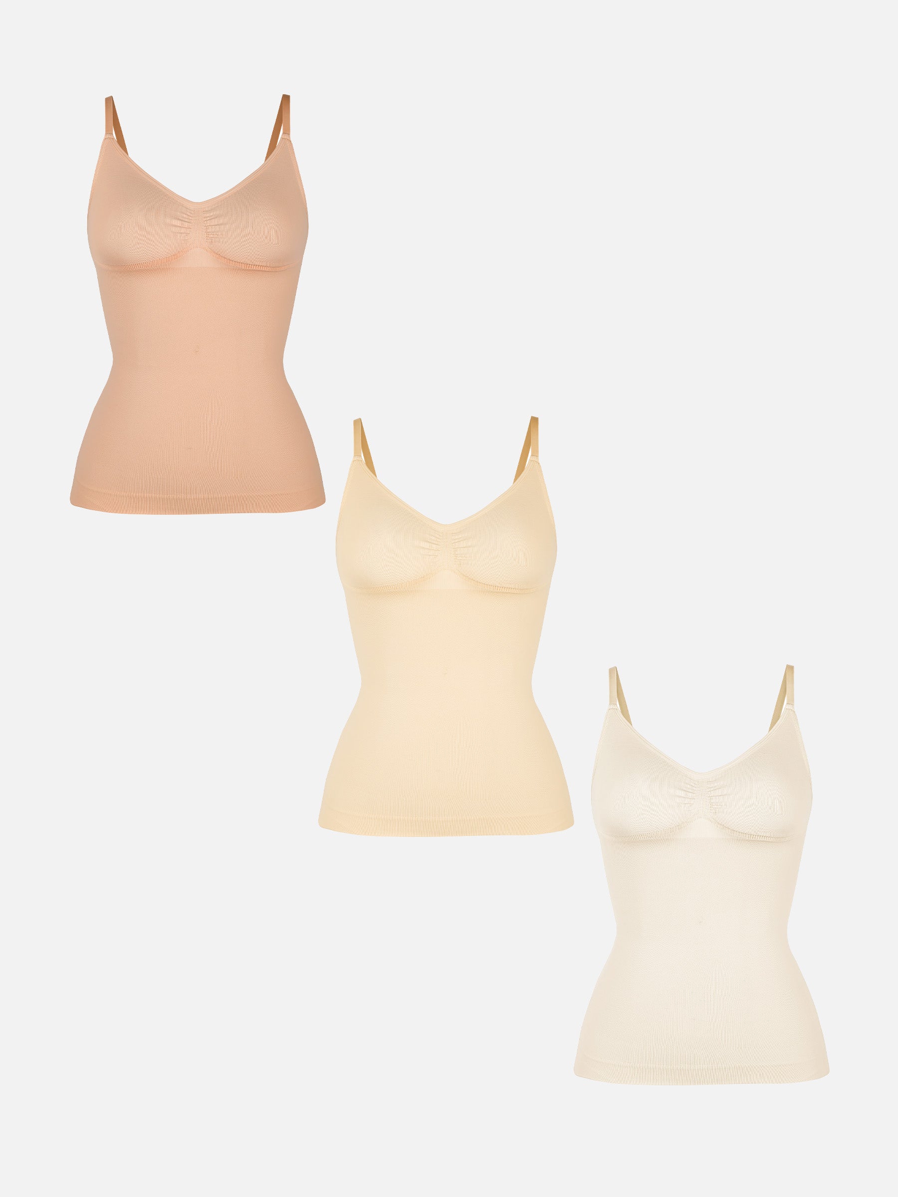 Neonwears 3-Pack Bust Support and Waist Control Shape Tank Top Bundle