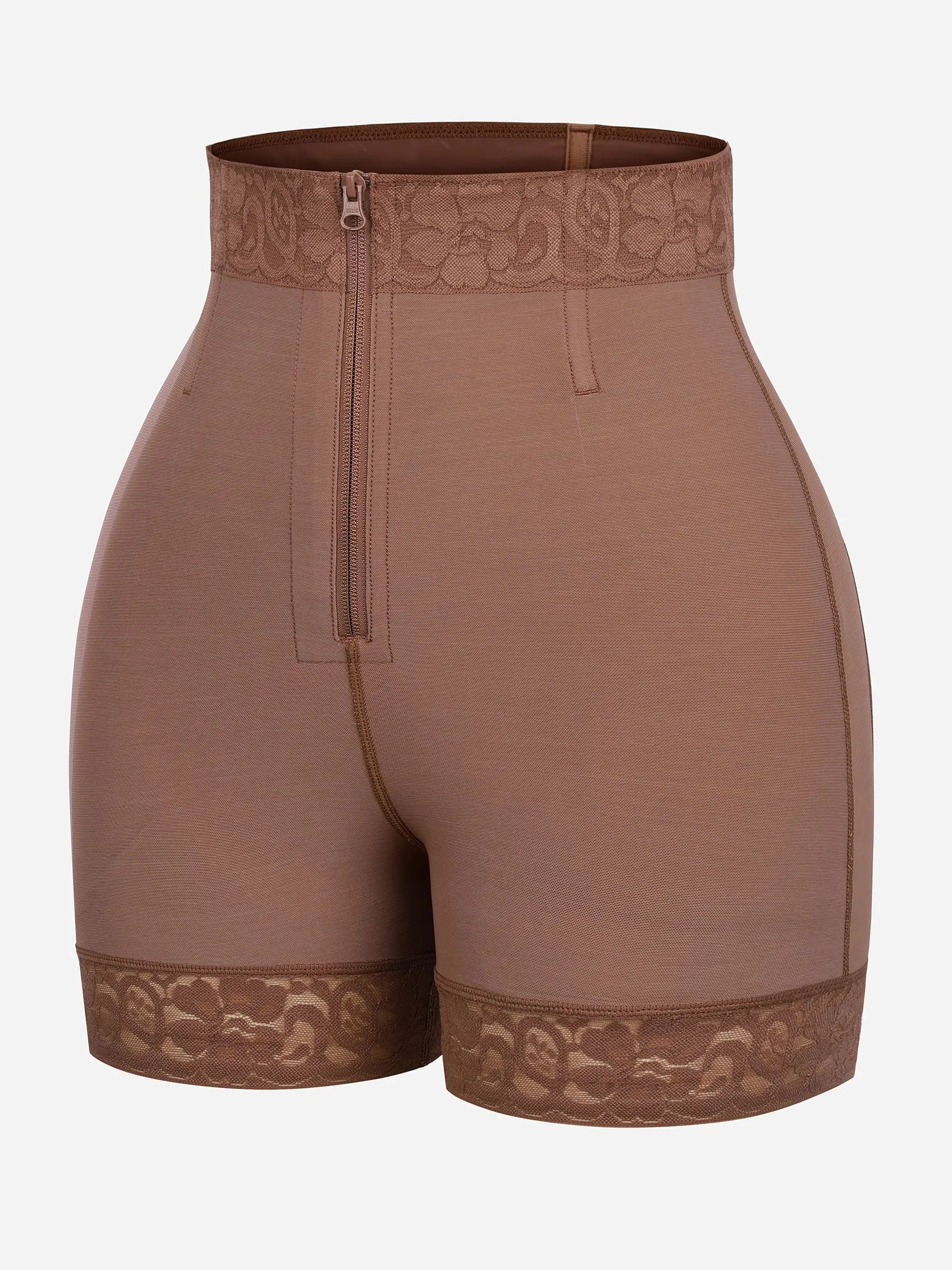 Neonwears Tummy Control Shaping Shorts Butt Lifter with Clasps and Zipper