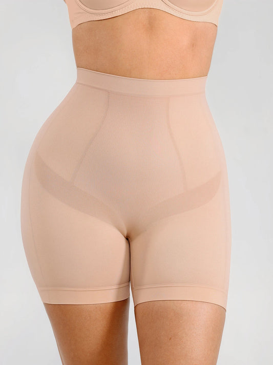 Neonwears Seamless Comfort Mid Waist Tummy Control Panties Shaping Shorts