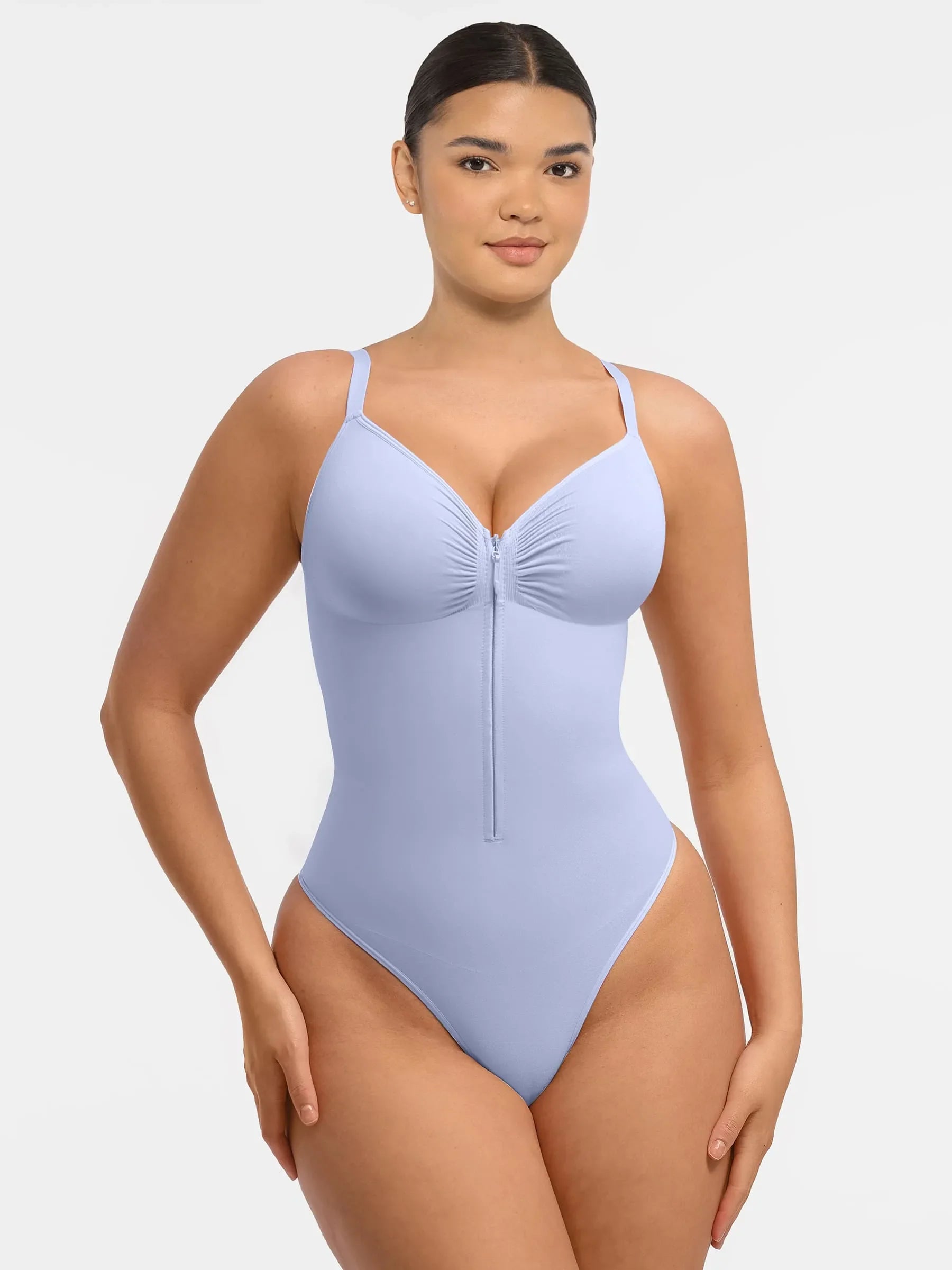 Neonwears Tummy Control Seamless Zipper Shaping Bodysuit