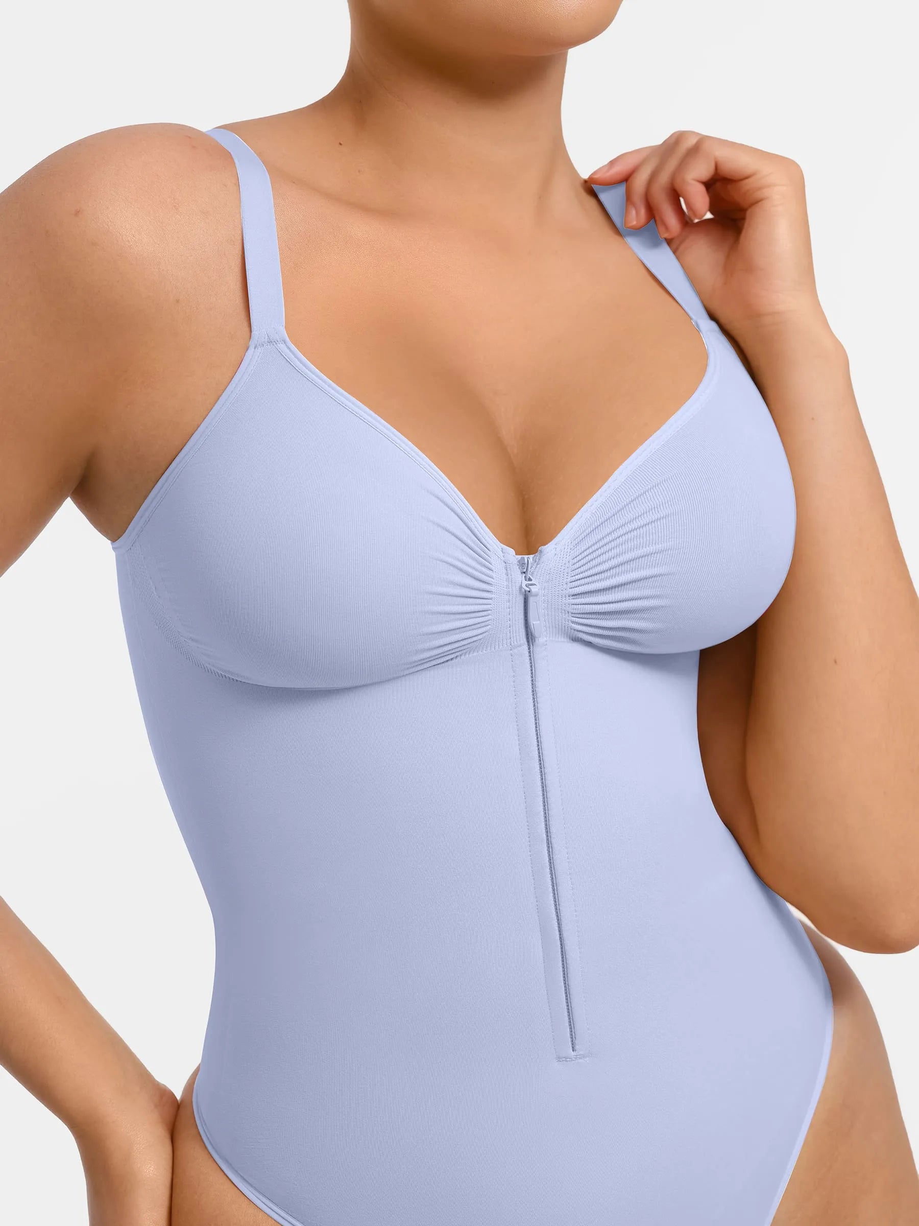 Neonwears Tummy Control Seamless Zipper Shaping Bodysuit