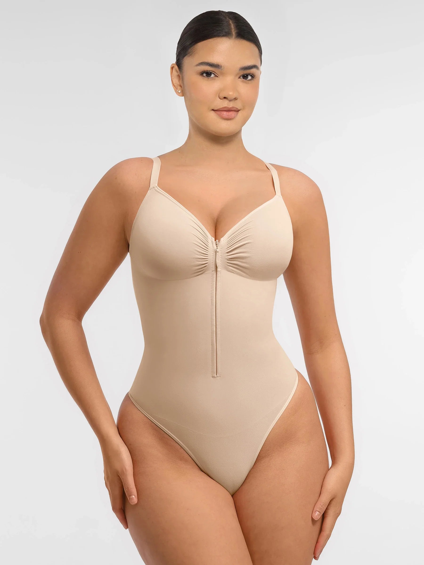 Neonwears Tummy Control Seamless Zipper Shaping Bodysuit