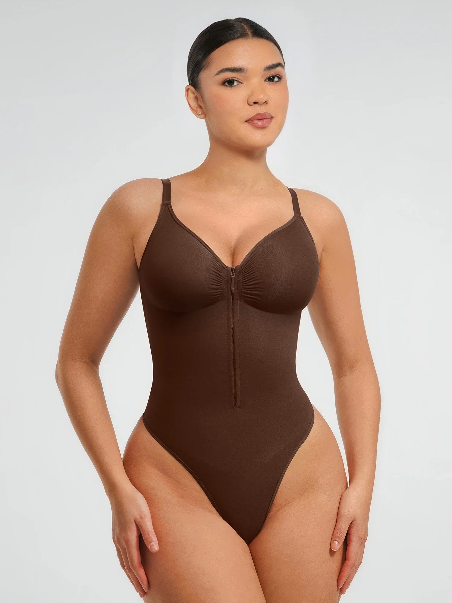 Neonwears Tummy Control Seamless Zipper Shaping Bodysuit