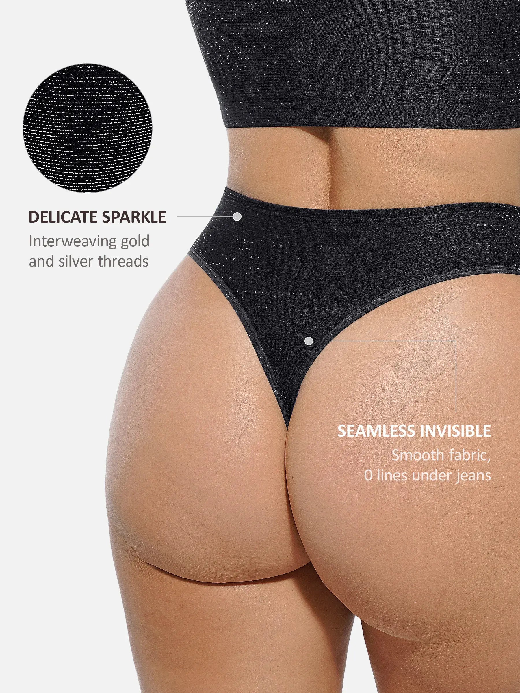 Neonwears Invisible Shimmer Wireless Comfort Bra & Panty