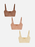 Neonwears 3-Pack Seamless Smooth Wireless Bra Bundle
