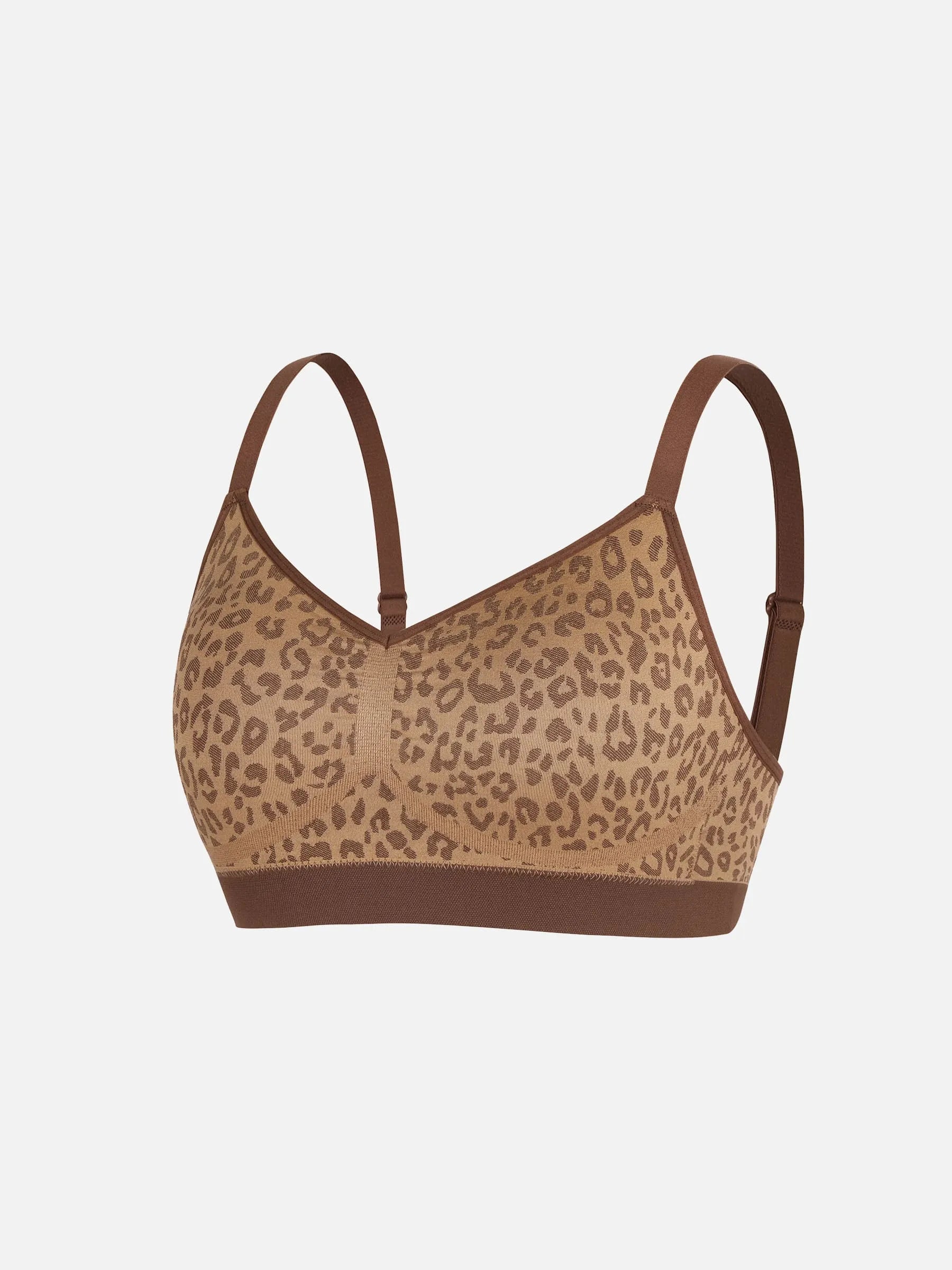 Neonwears Leopard Print Wireless Bra & Panty