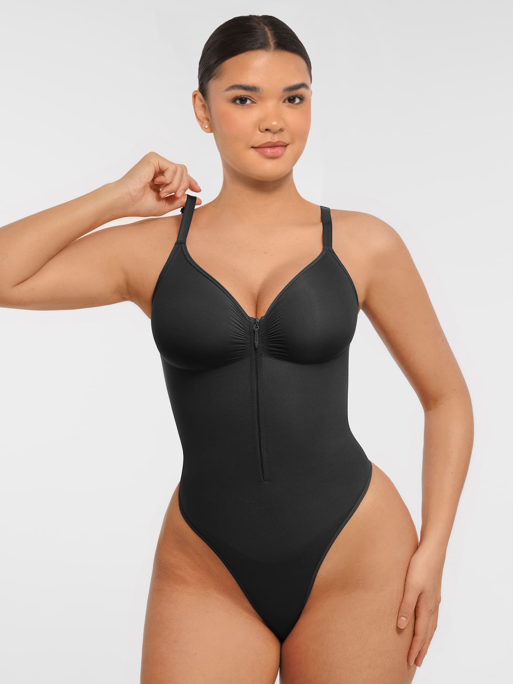 Neonwears Tummy Control Seamless Zipper Shaping Bodysuit