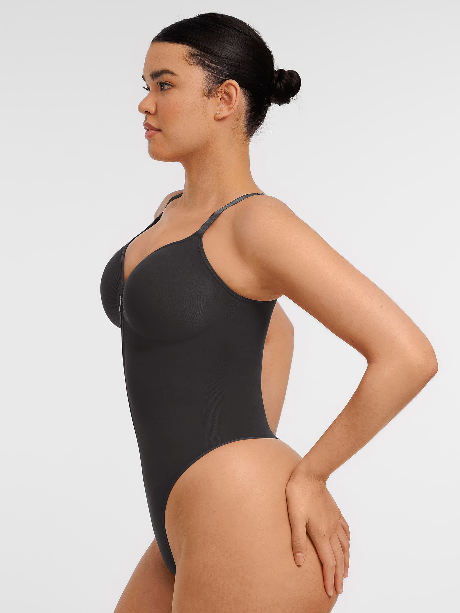 Neonwears Tummy Control Seamless Zipper Shaping Bodysuit