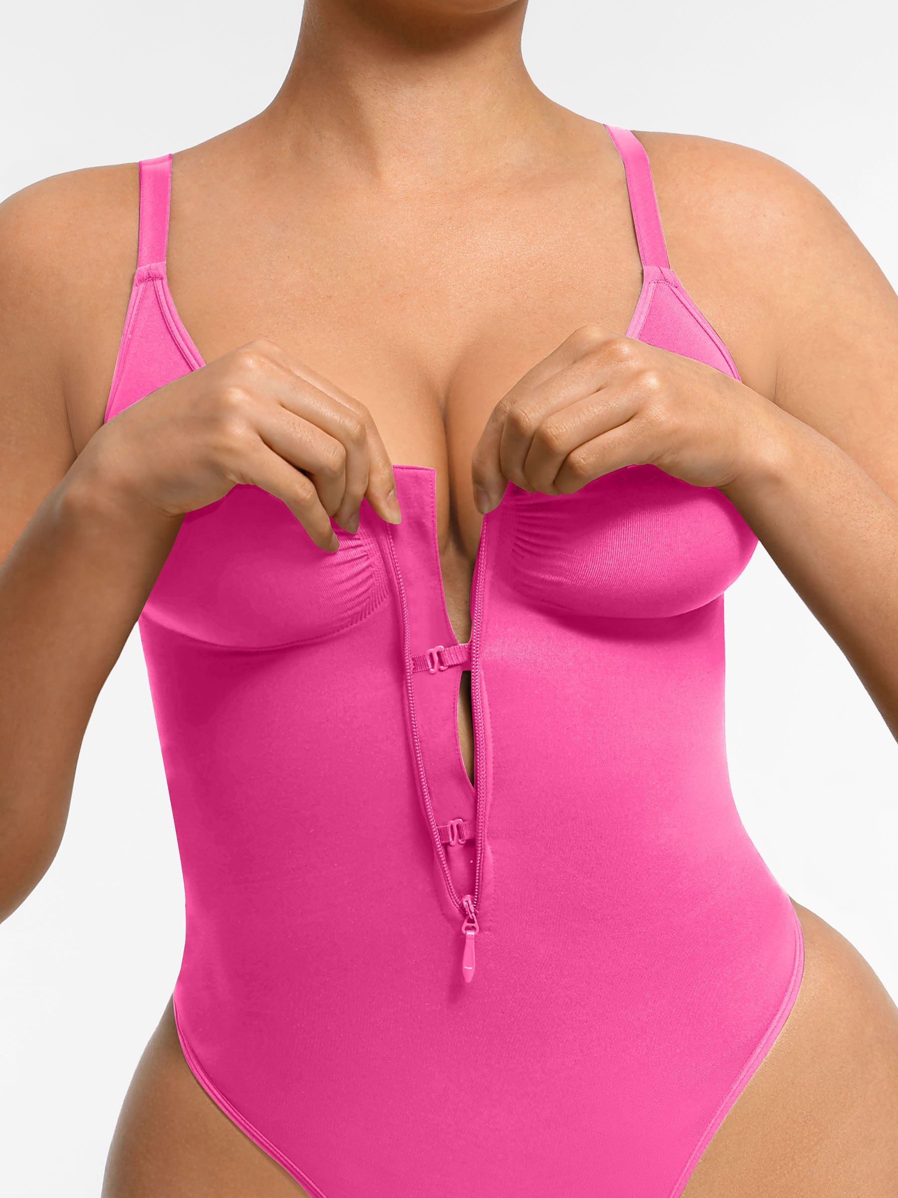 Neonwears Tummy Control Seamless Zipper Shaping Bodysuit