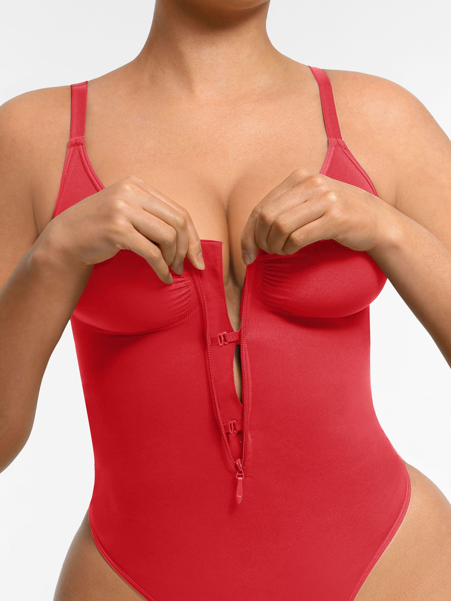 Neonwears Tummy Control Seamless Zipper Shaping Bodysuit