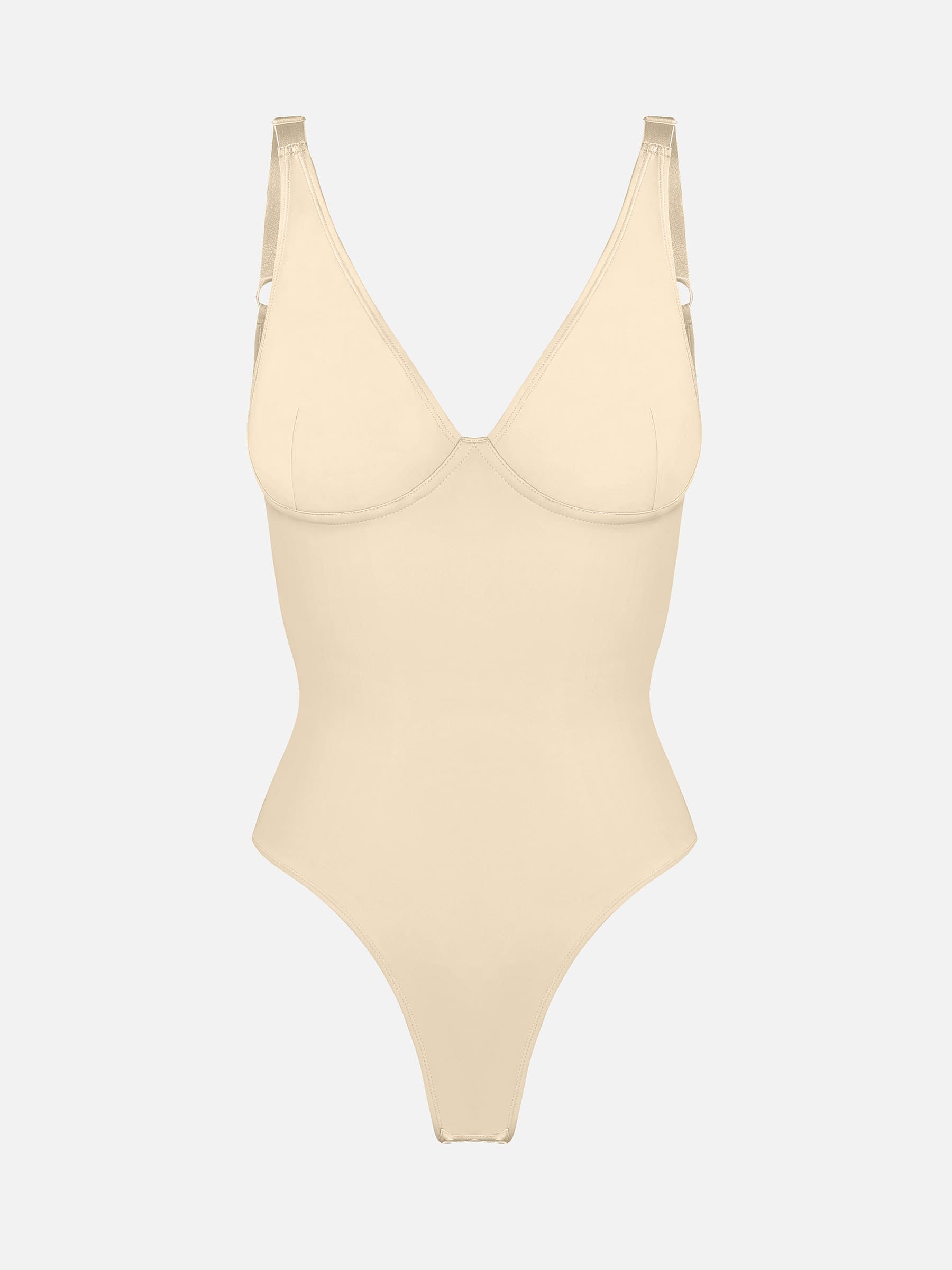 V-Neck Tummy Control Sculpt Bodysuit
