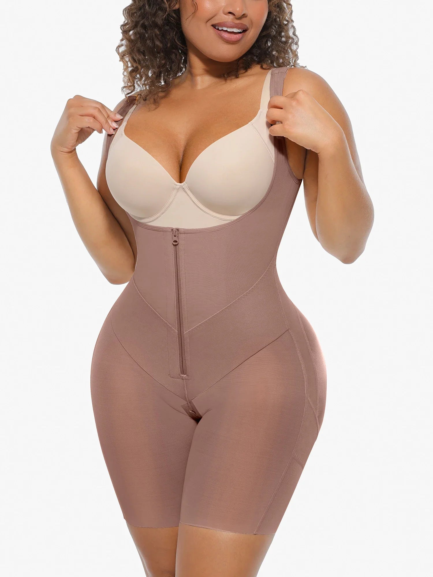 U-Shaped Faja Tummy Control Butt Lift Bodysuit