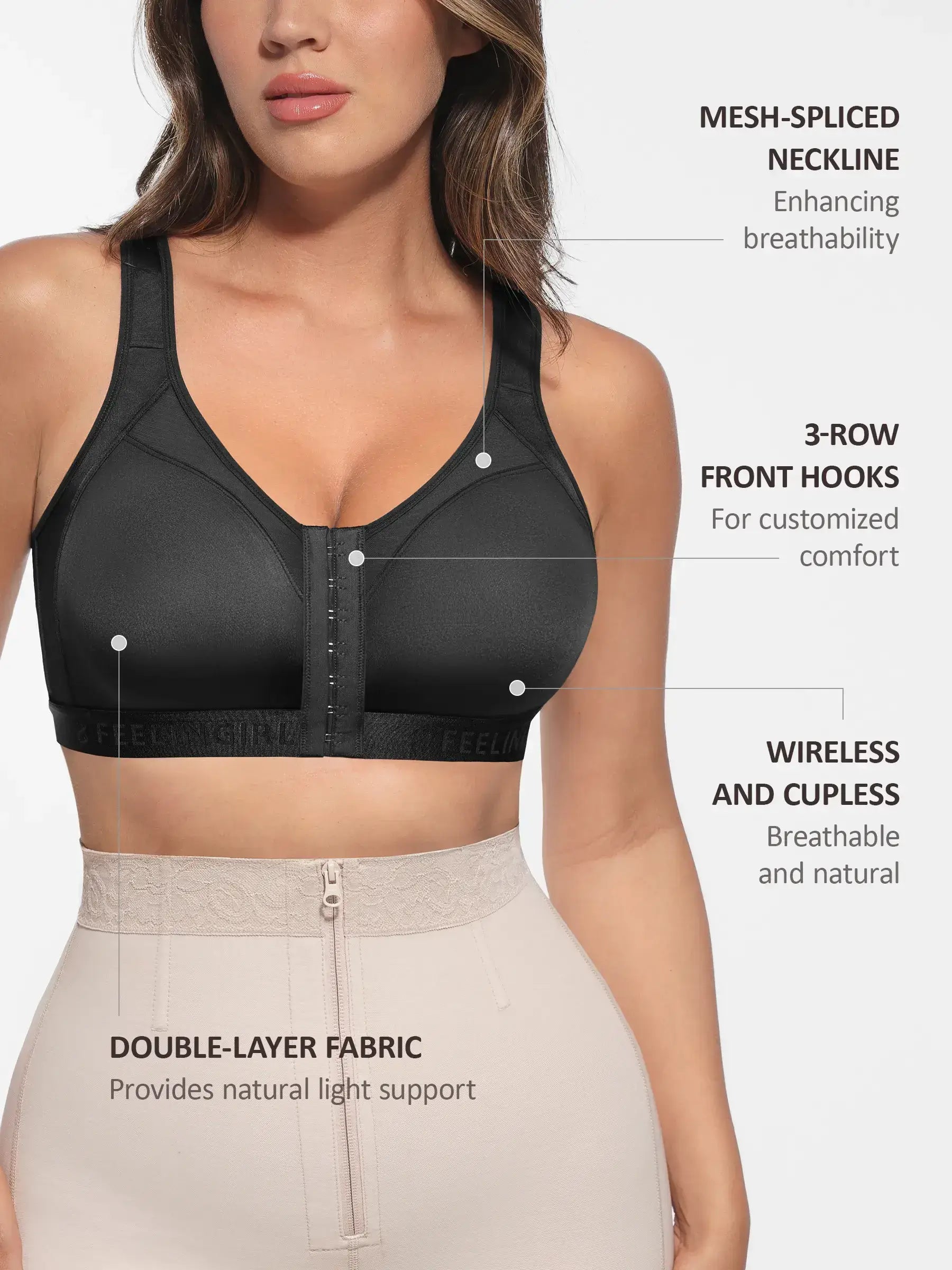 Neonwears Full Coverage Post-Surgery Bra