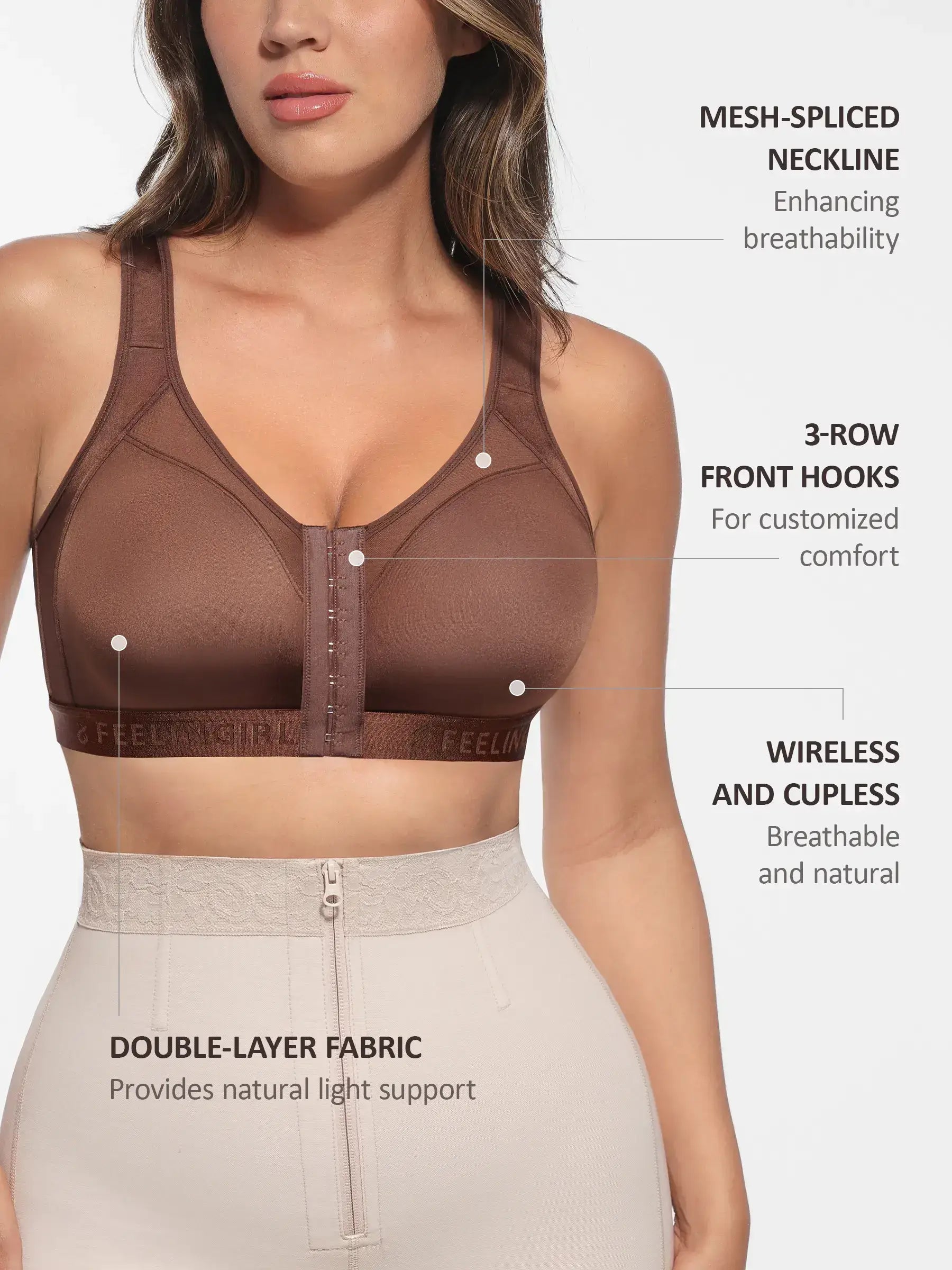 Neonwears Full Coverage Post-Surgery Bra