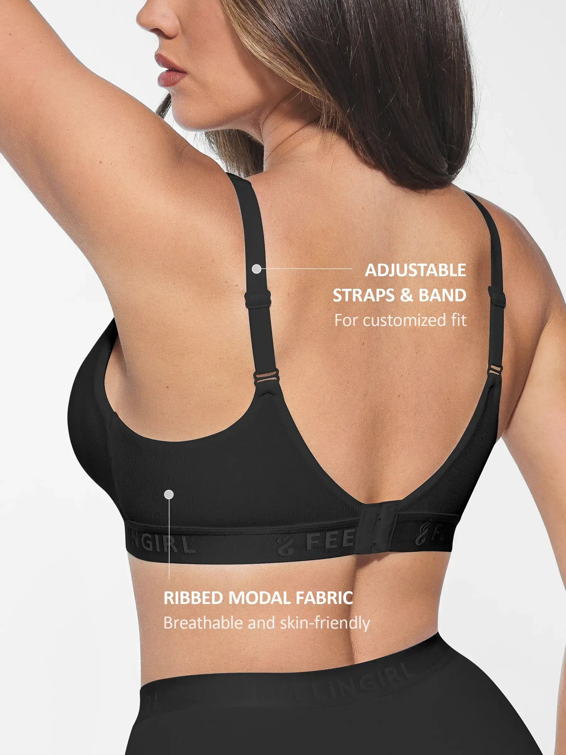 Neonwears FeelCozy No Underwire Light Support Modal Bra