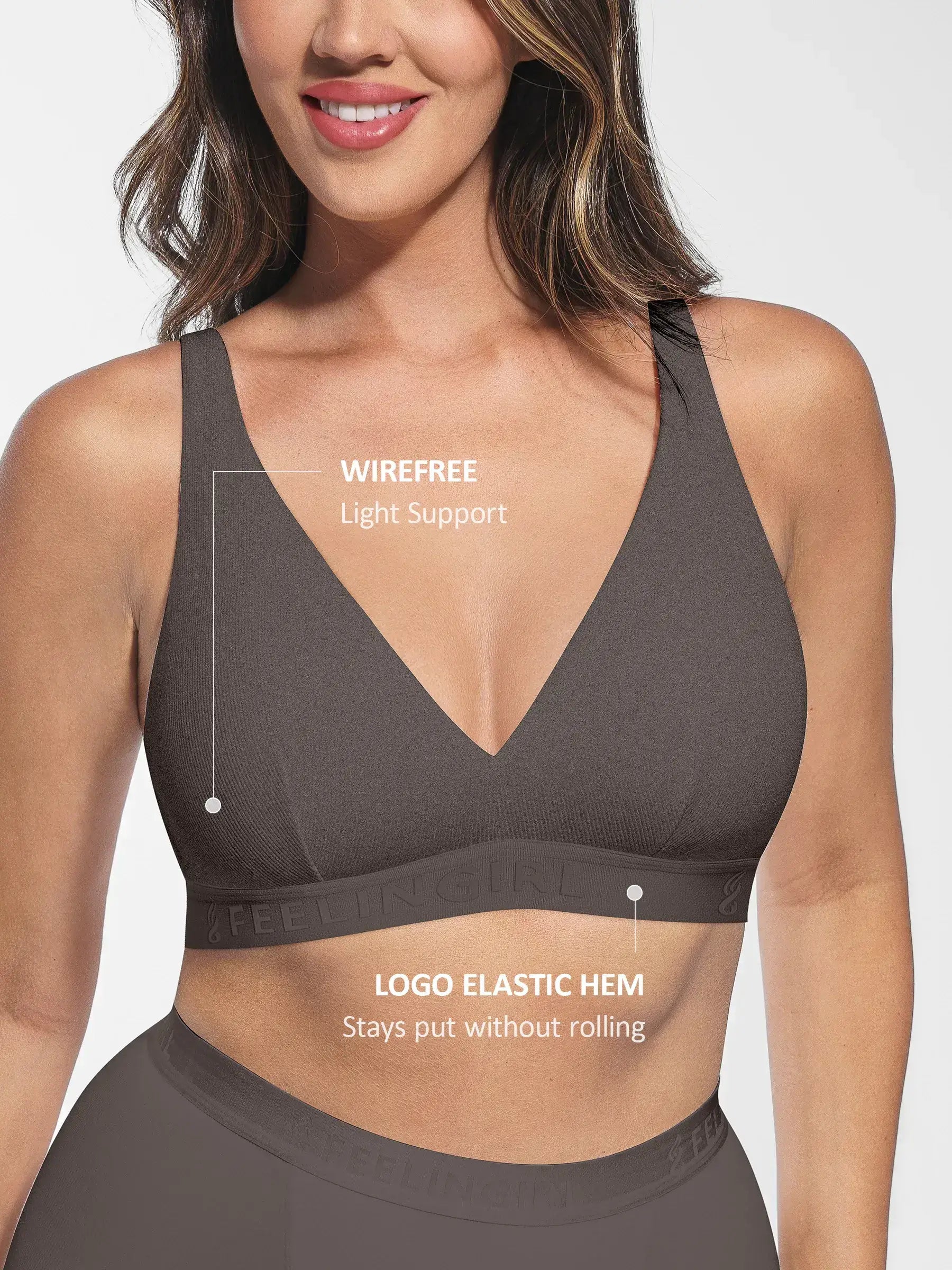 Neonwears FeelCozy No Underwire Light Support Modal Bra