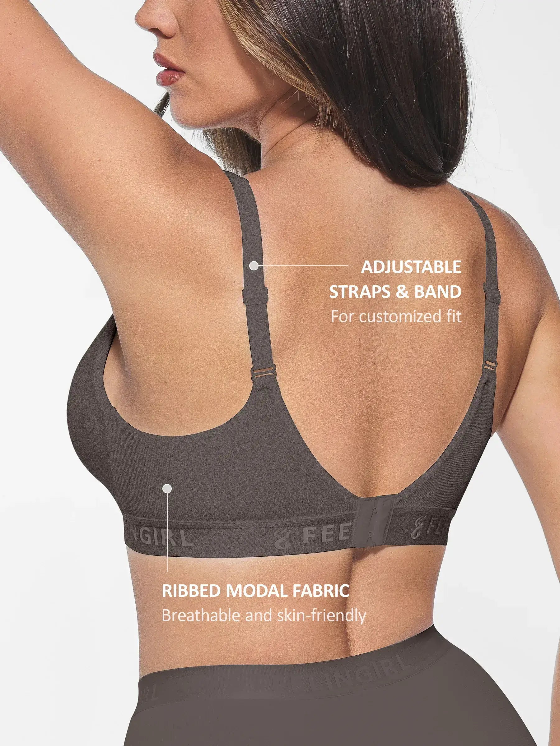 Neonwears FeelCozy No Underwire Light Support Modal Bra