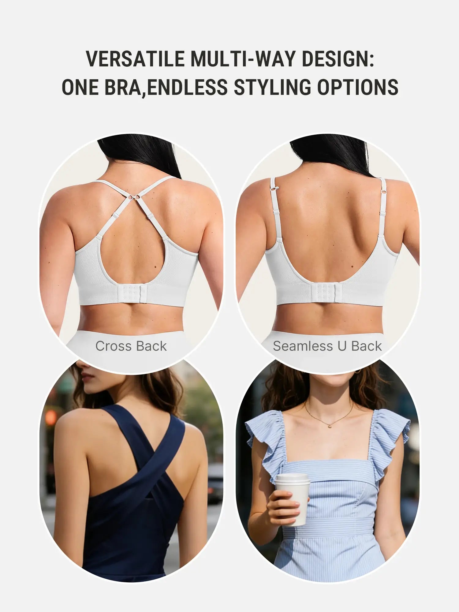 Neonwears Seamless Ribbed Wireless T-Shirt Bra