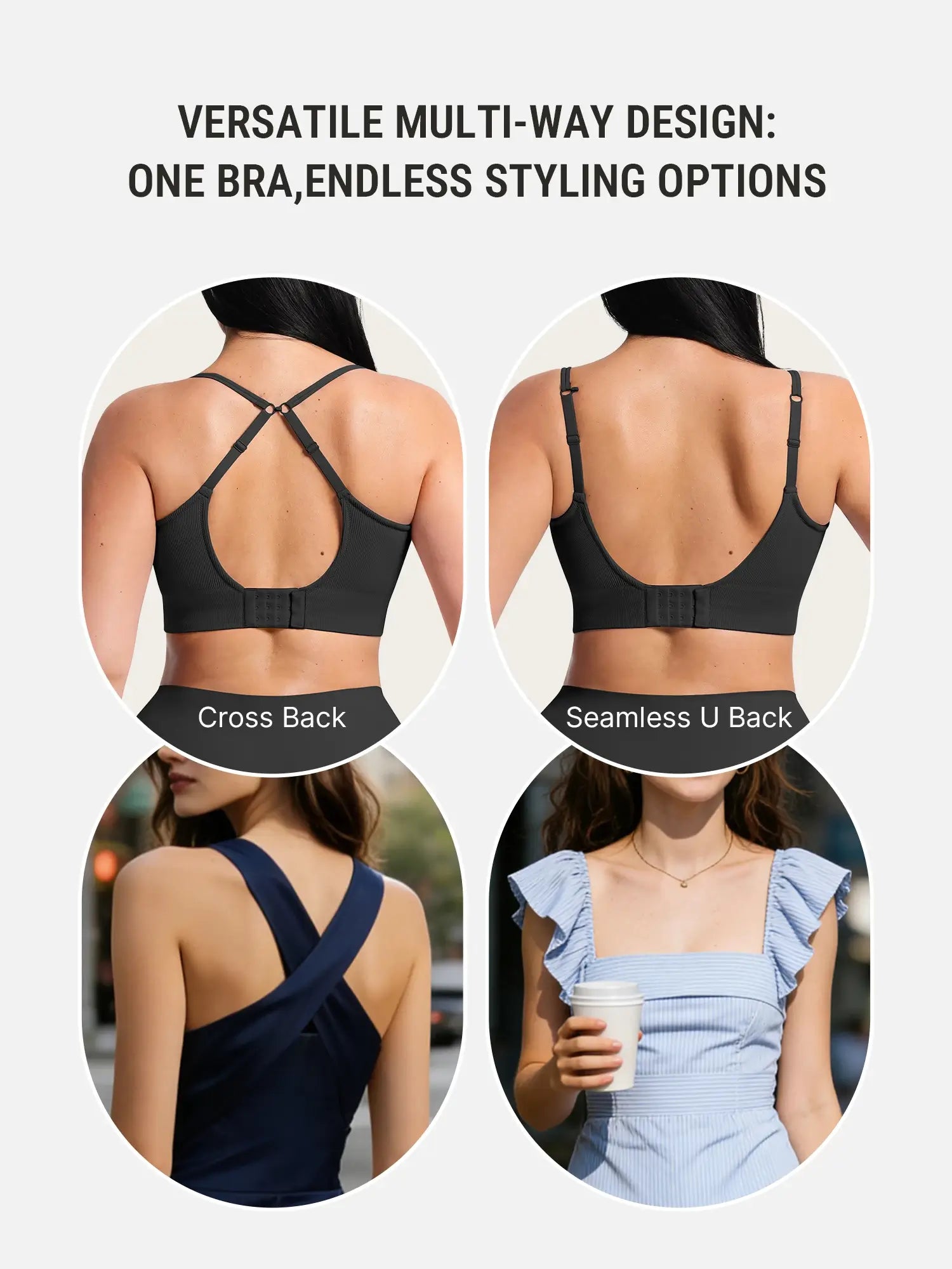 Neonwears Seamless Ribbed Wireless T-Shirt Bra