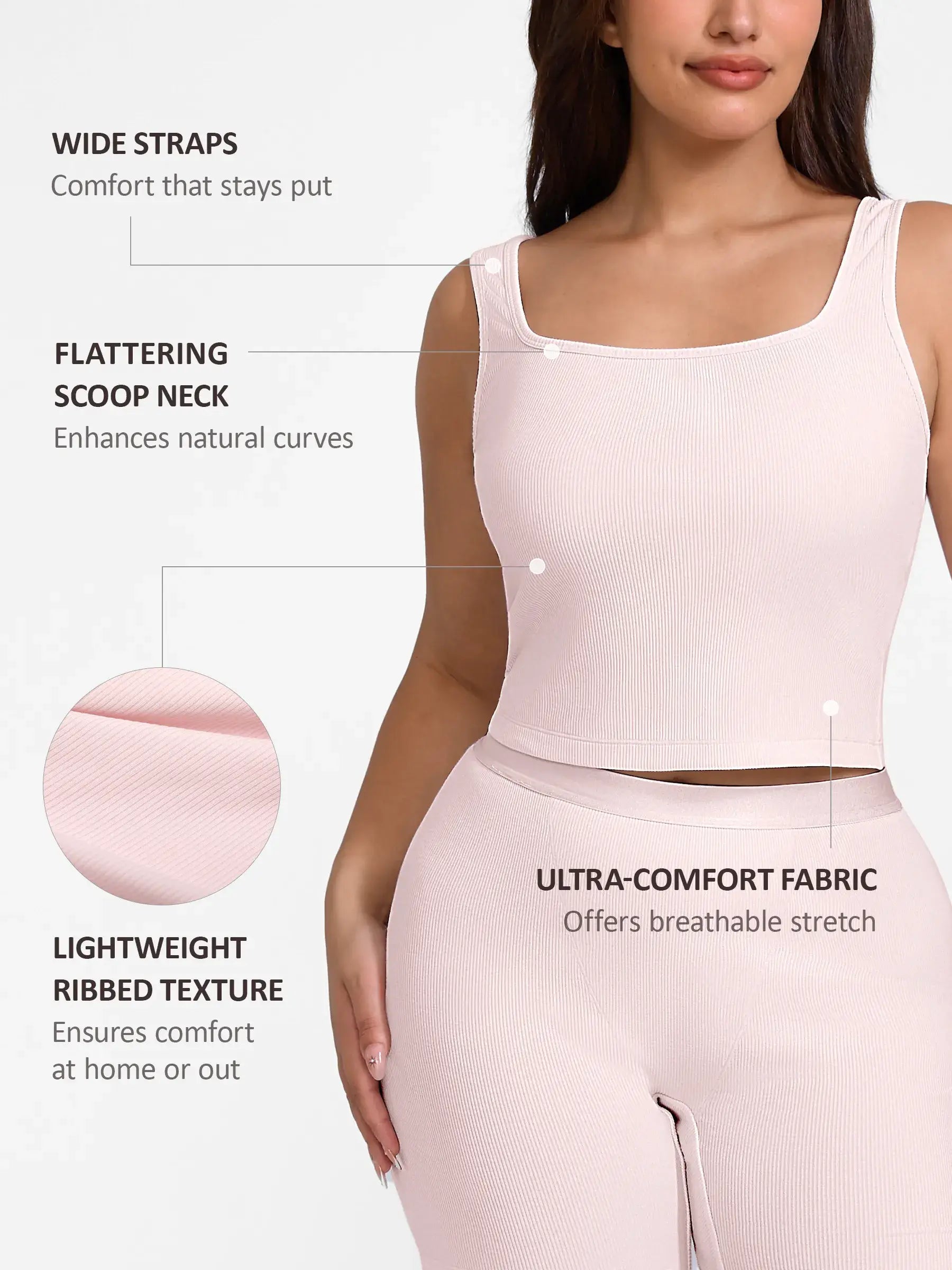Neonwears Breathable Ribbed Sleeveless Tank Top